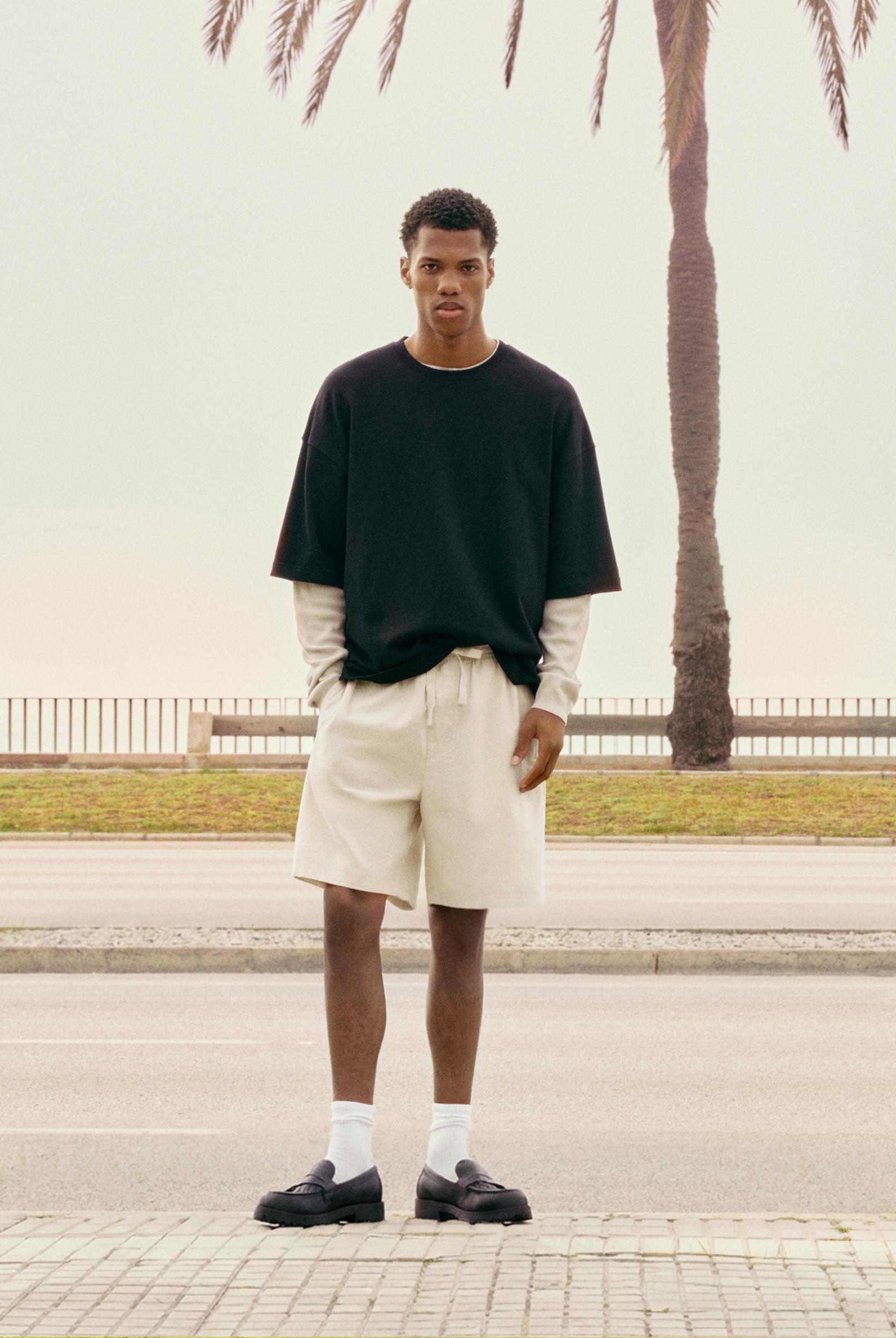 Bermuda Jogger In Lino