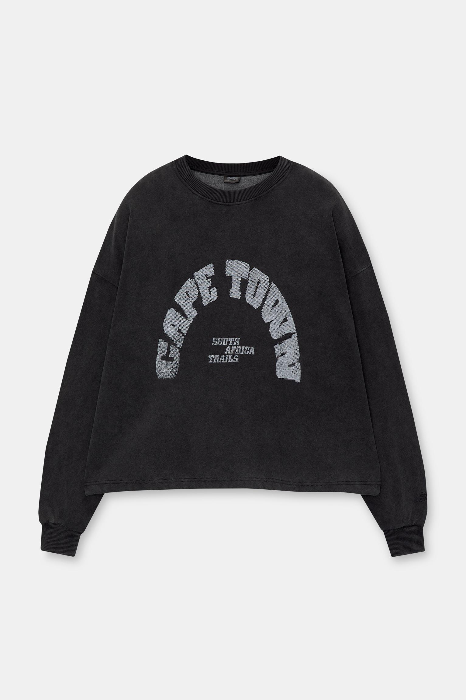 Cape Town motorbike sweatshirt pull bear