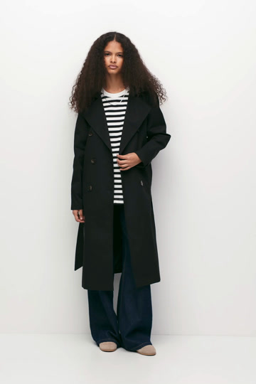 Belted trench coat PULL&BEAR