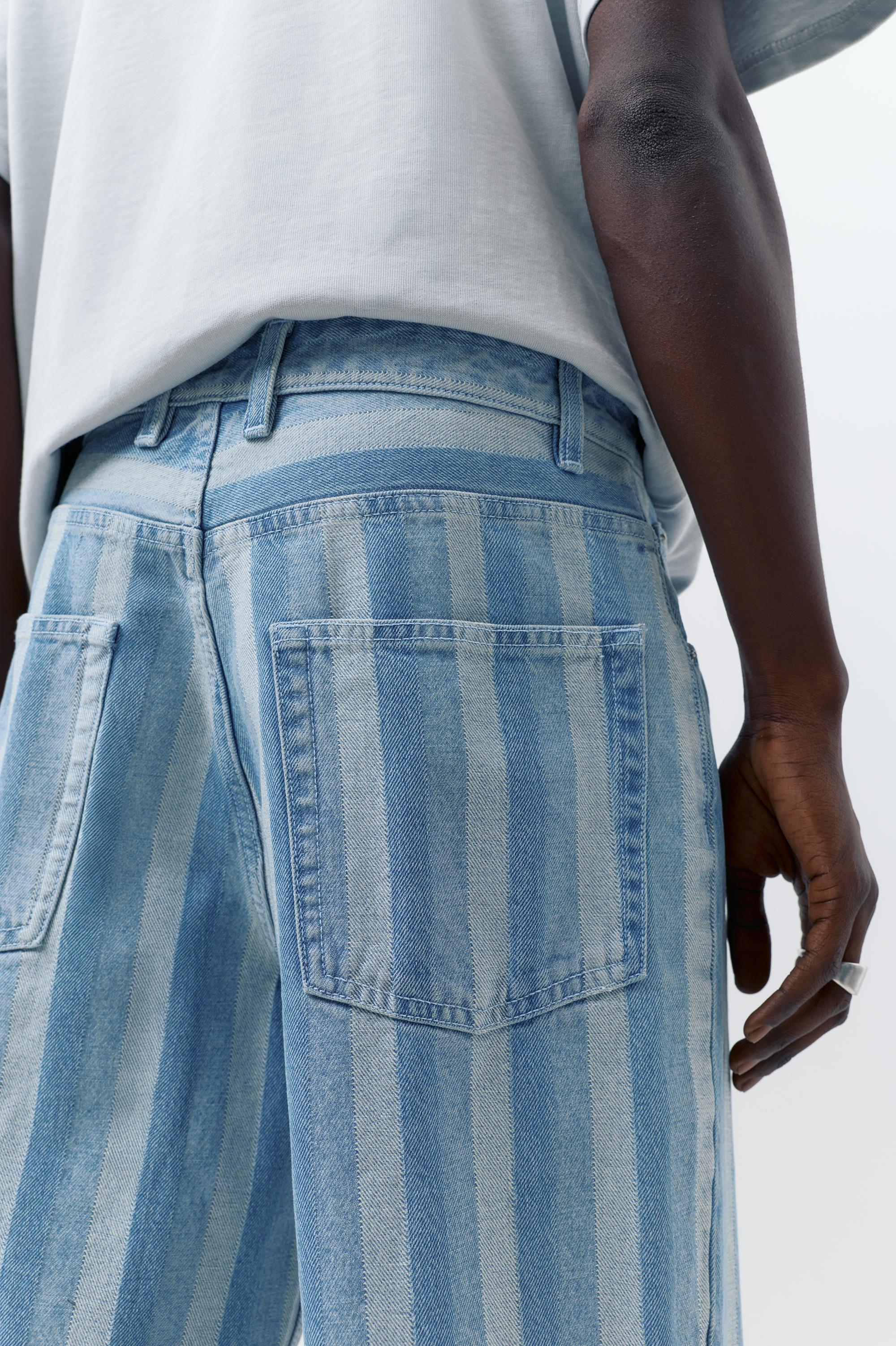 Baggy denim Bermuda shorts — Blue