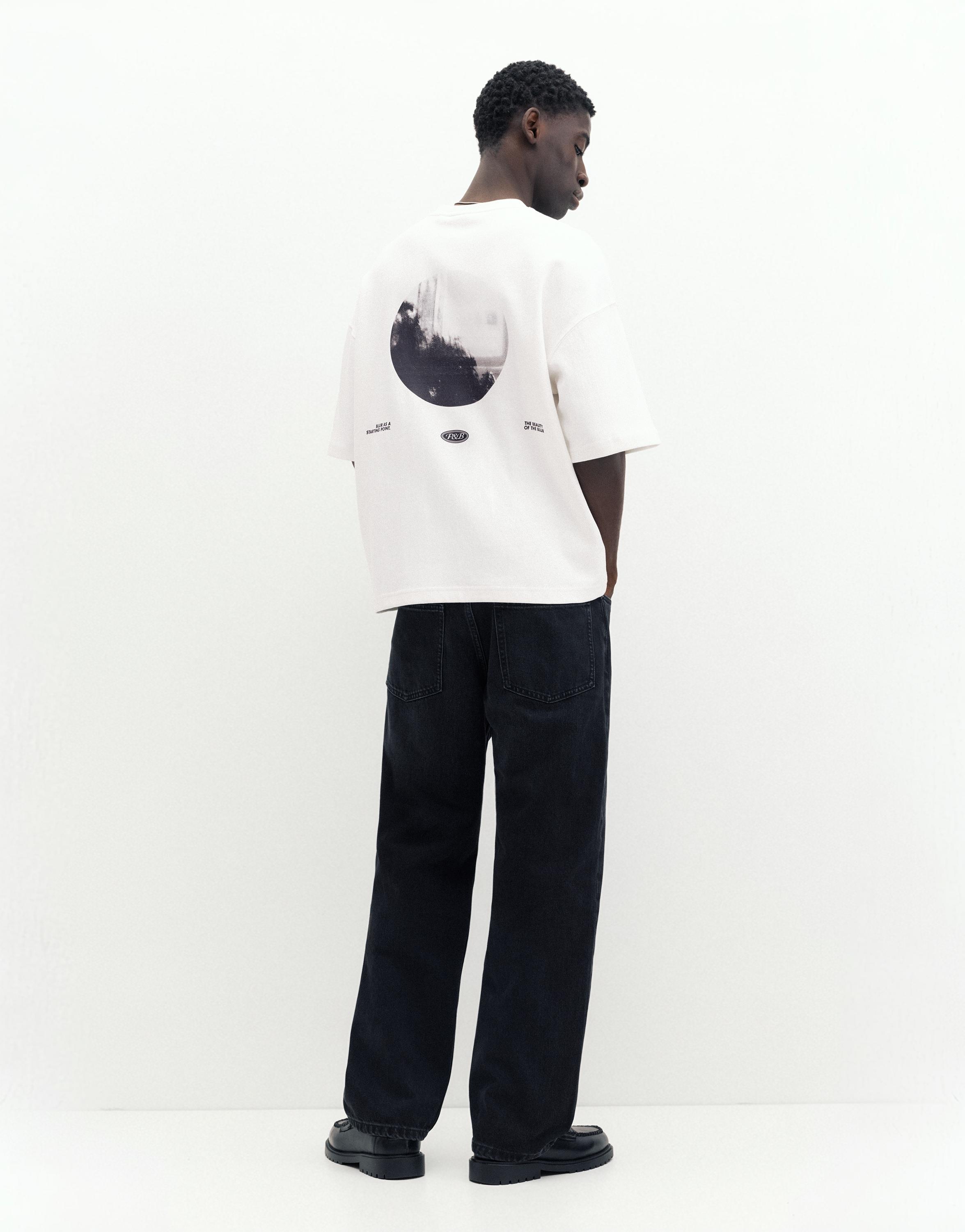 Interlock photographic T-shirt — Off white