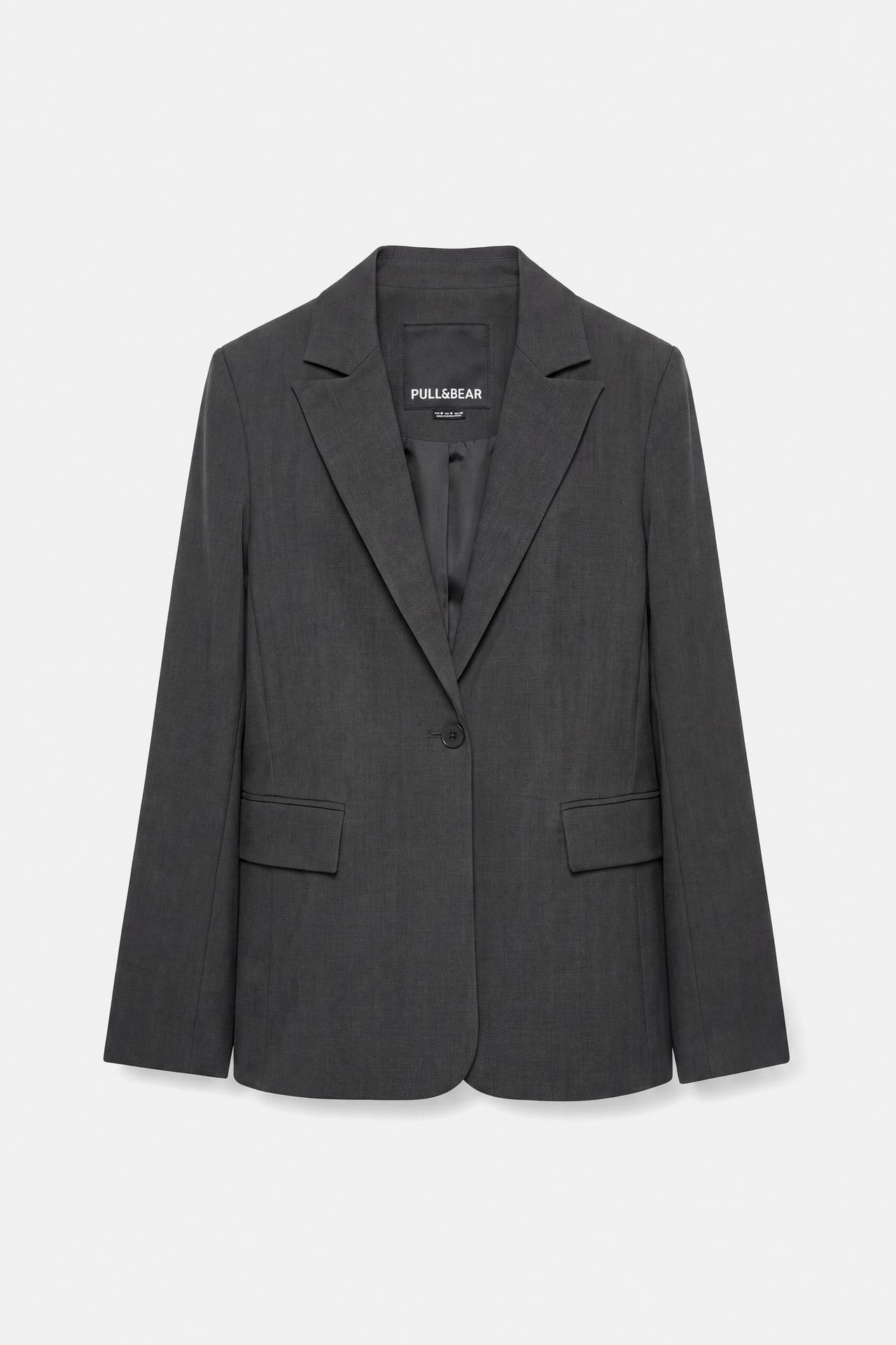 Basic blazer — Grey marl