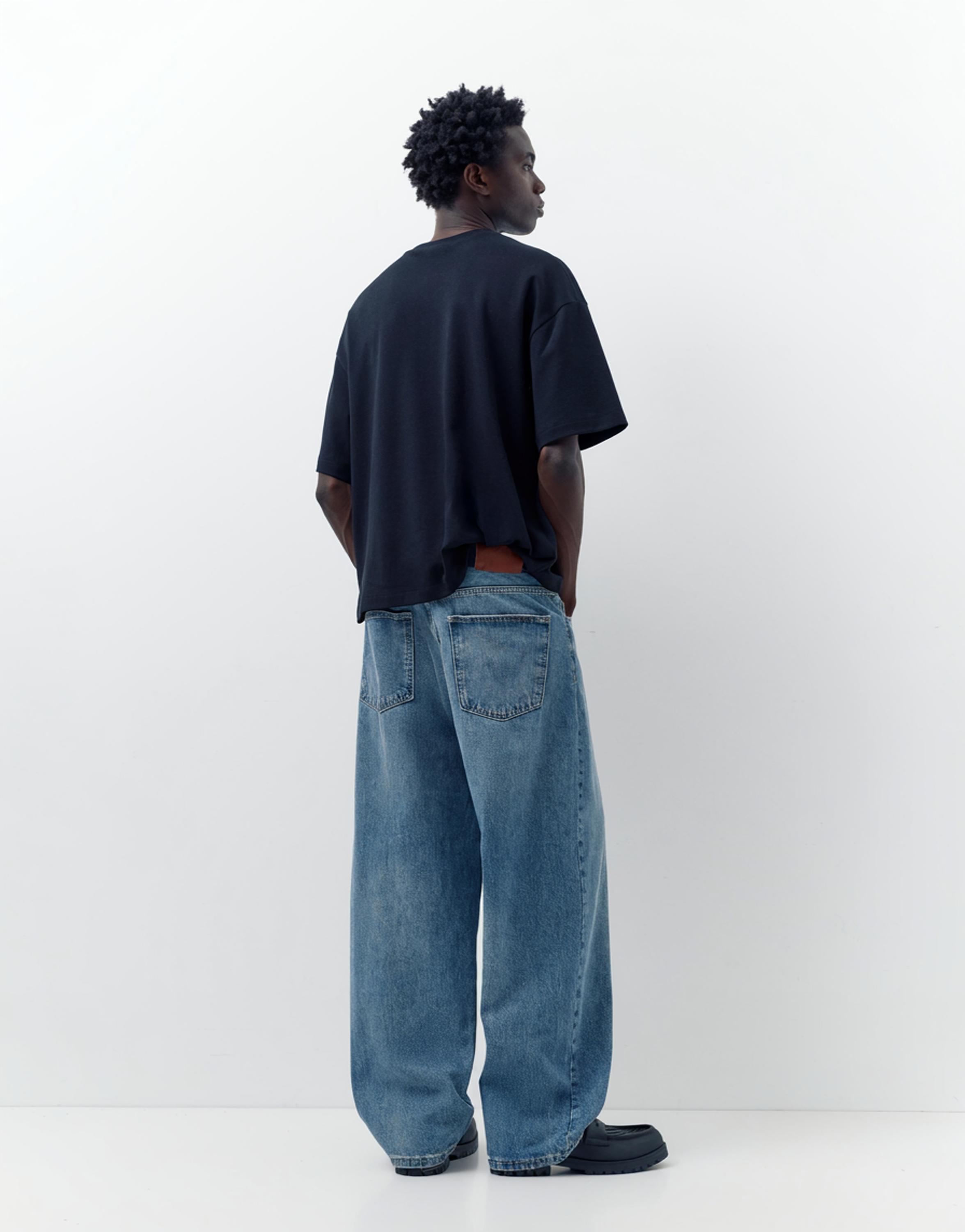 Relaxed fit baggy jeans — Medium blue