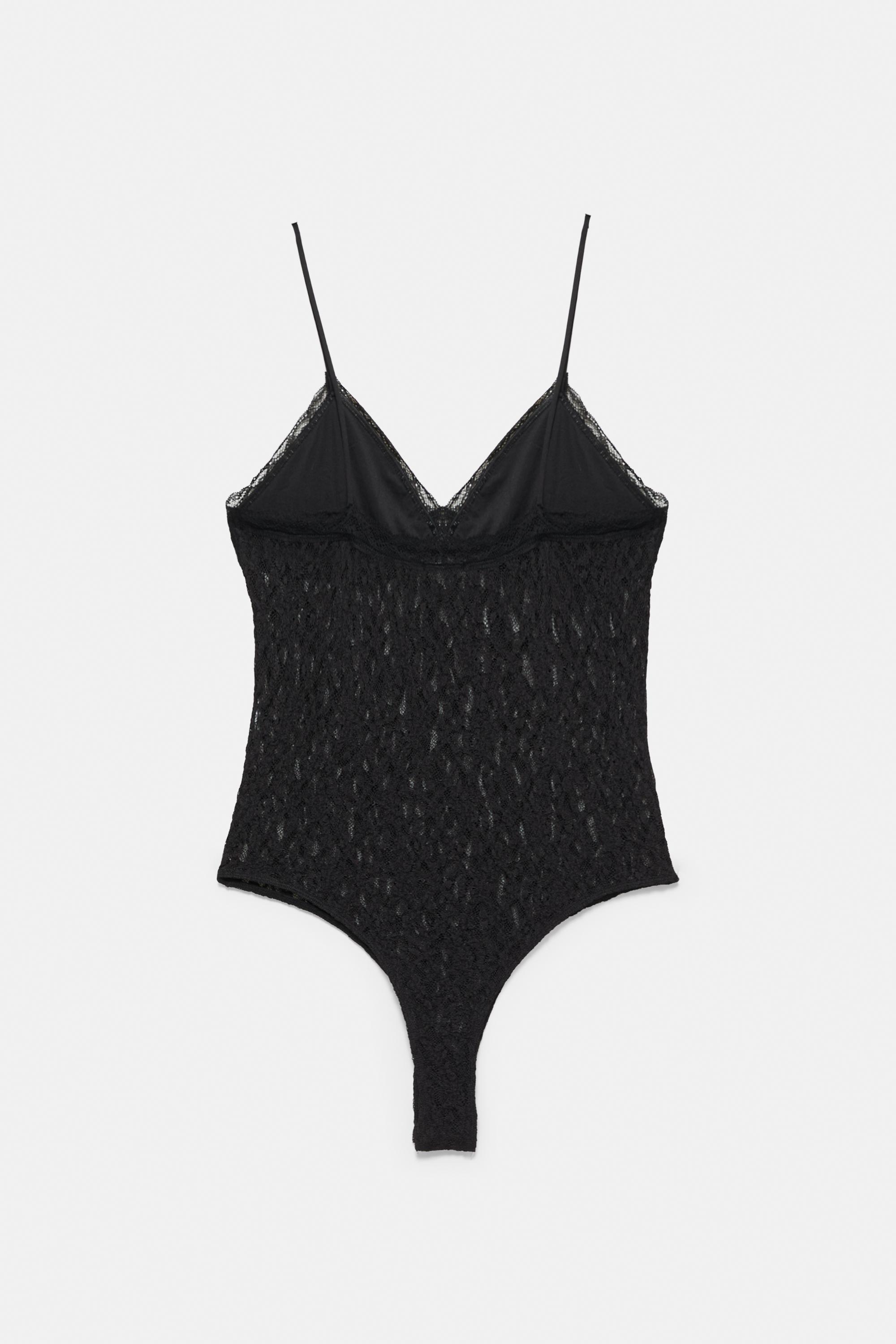 Strappy lace bodysuit — Black (alternate view)