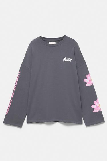 STWD flower graphic T-shirt — Grey 7