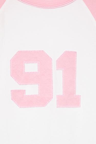 Number raglan T-shirt — Ice 7