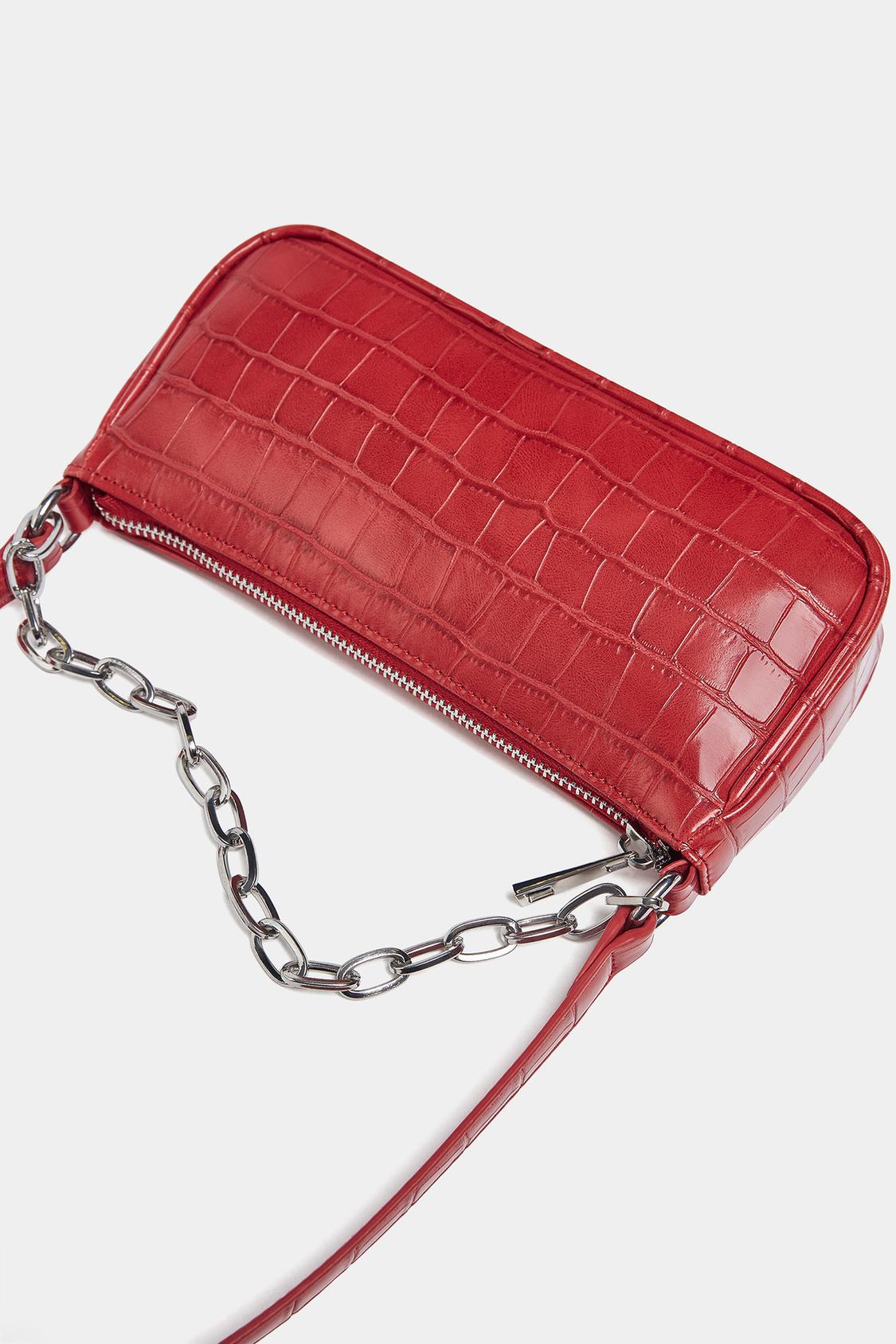 Shoulder bag with chain detail - PULL&BEAR 