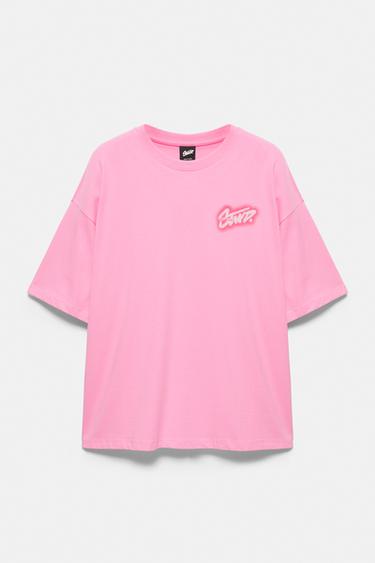 STWD boxy graphic T-shirt — Pink 4