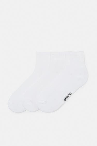 Pack of 3 mid-calf socks — White 1