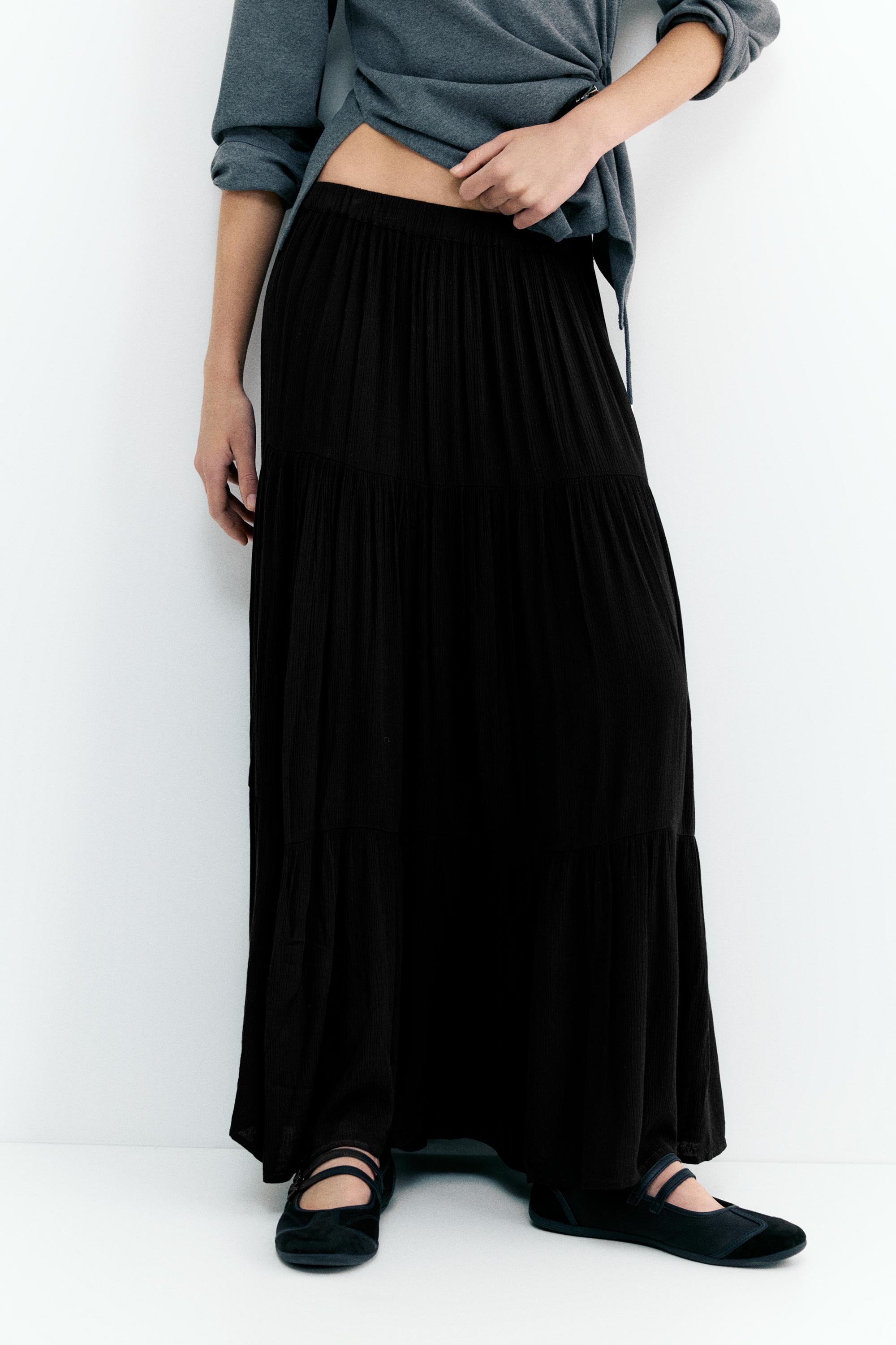 Panel detaylı midi etek - Görsel 107