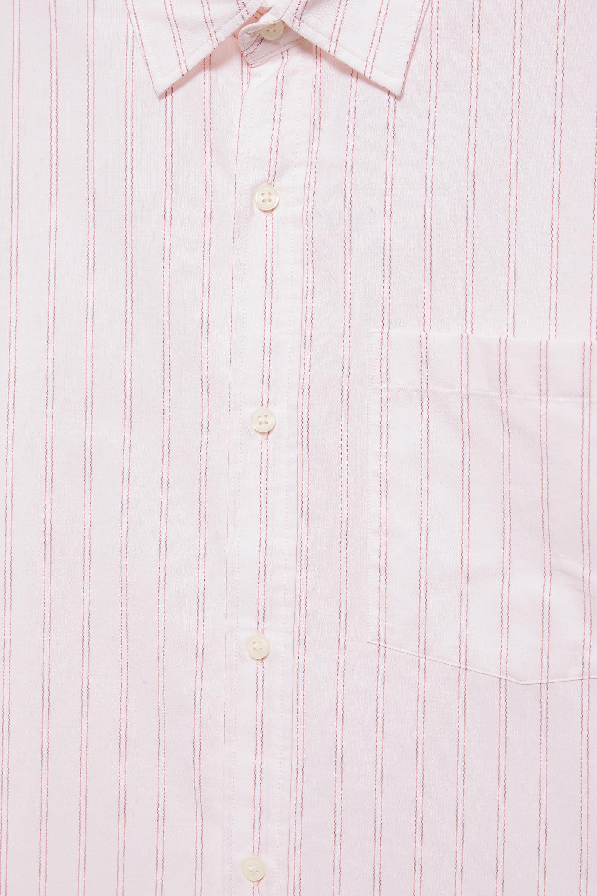 Striped long sleeve shirt — Rose pink