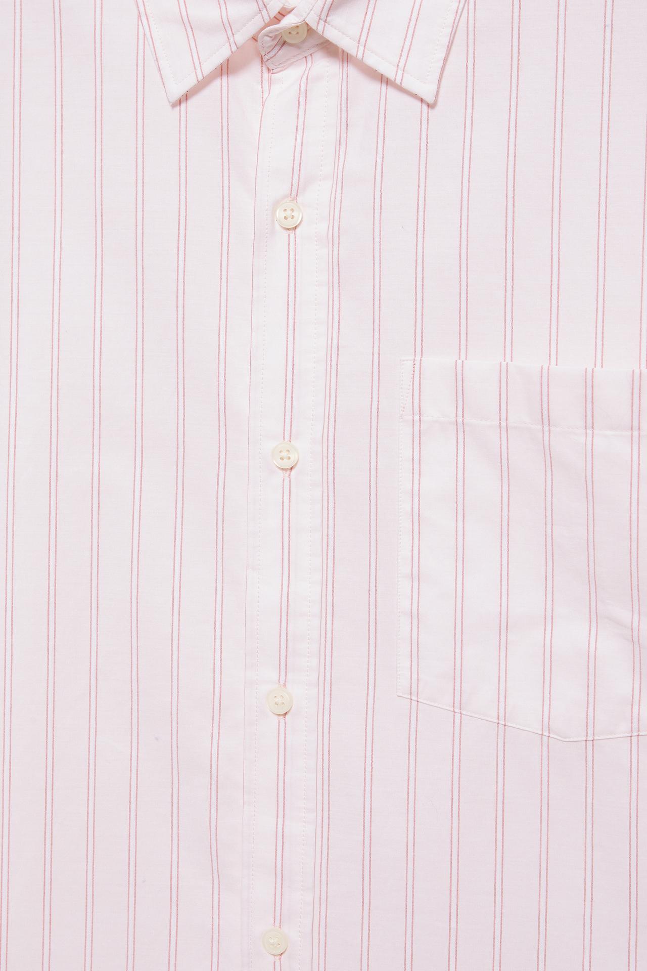 Striped long sleeve shirt — Rose pink