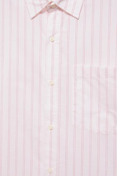 Striped long sleeve shirt — Rose pink 8