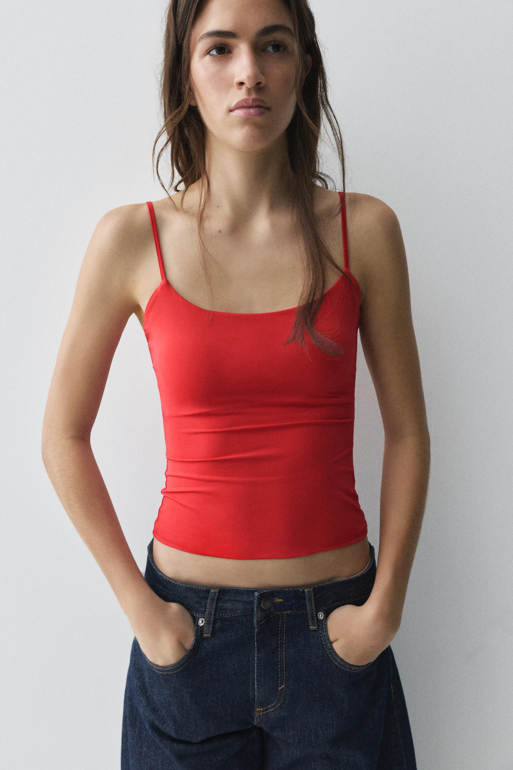 Basic top with adjustable straps — Red