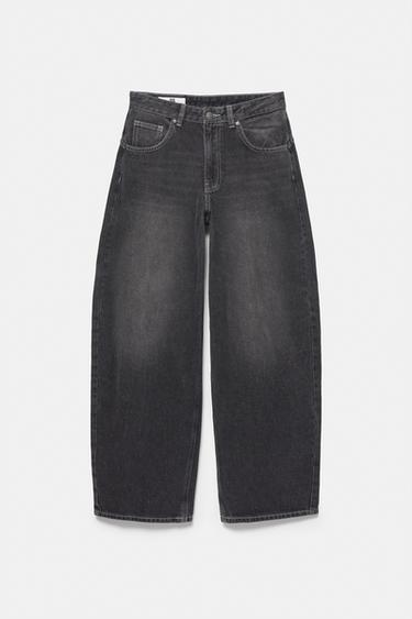 High-waist balloon jeans — Faded black 5