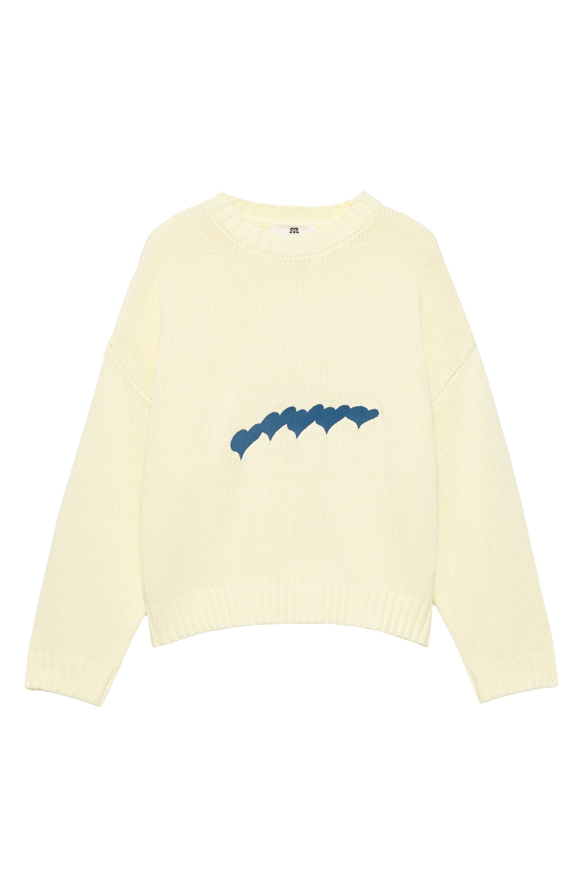 Pull&Bear Kalp desenli oversize kazak