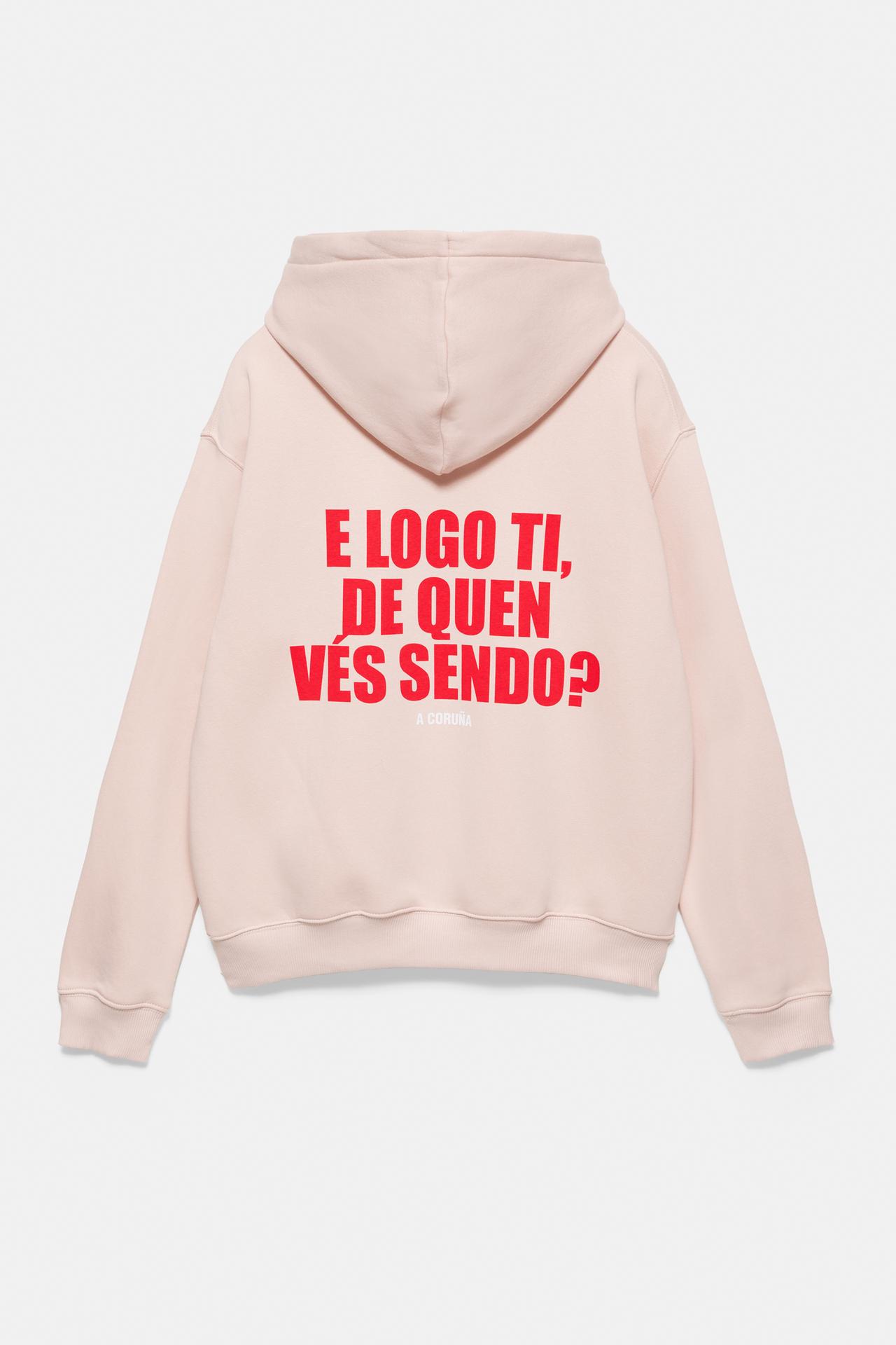 A Coruña graphic hoodie — Pink
