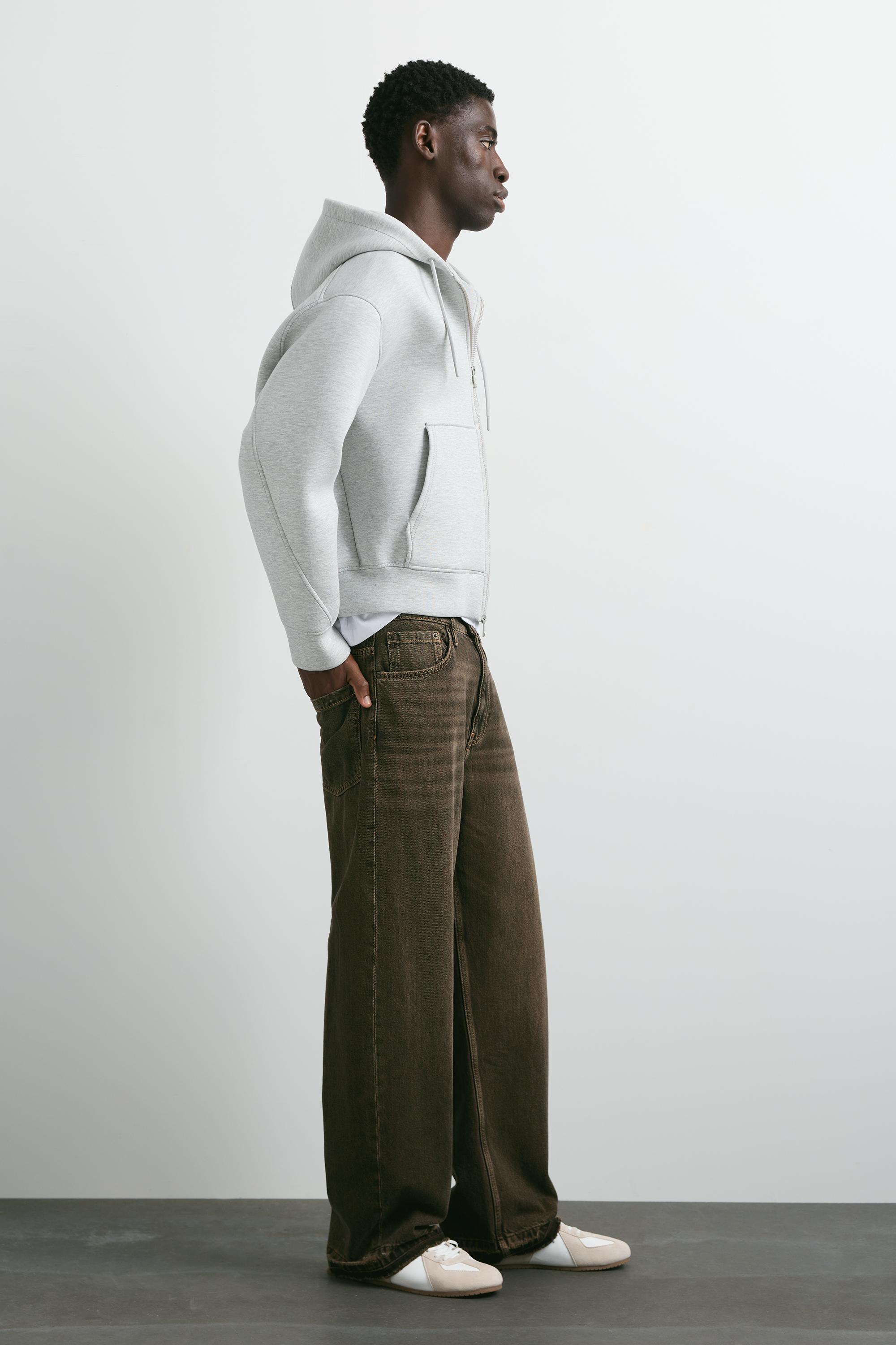 Wide-leg jeans — Brown