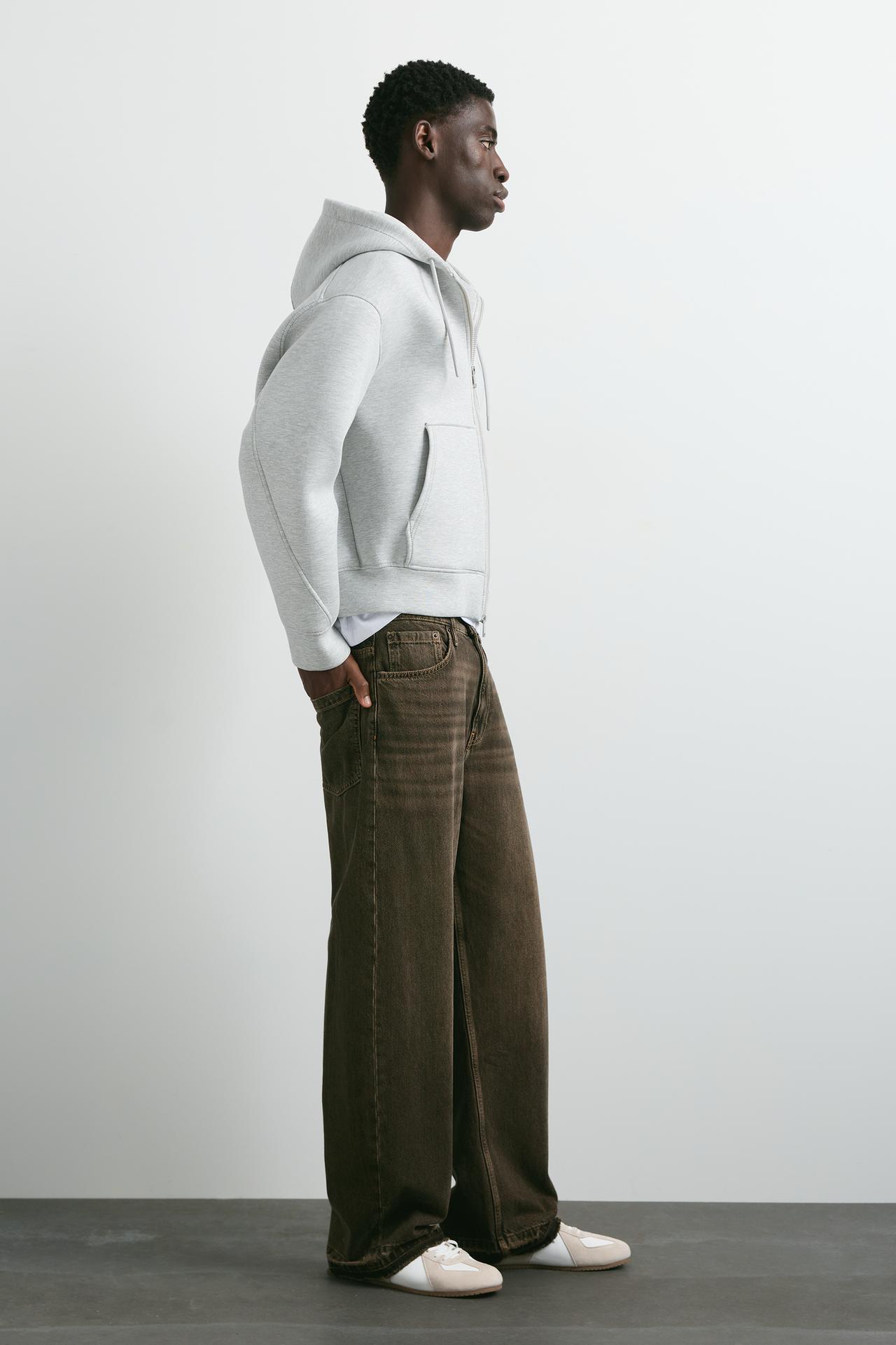 Wide-leg jeans — Brown