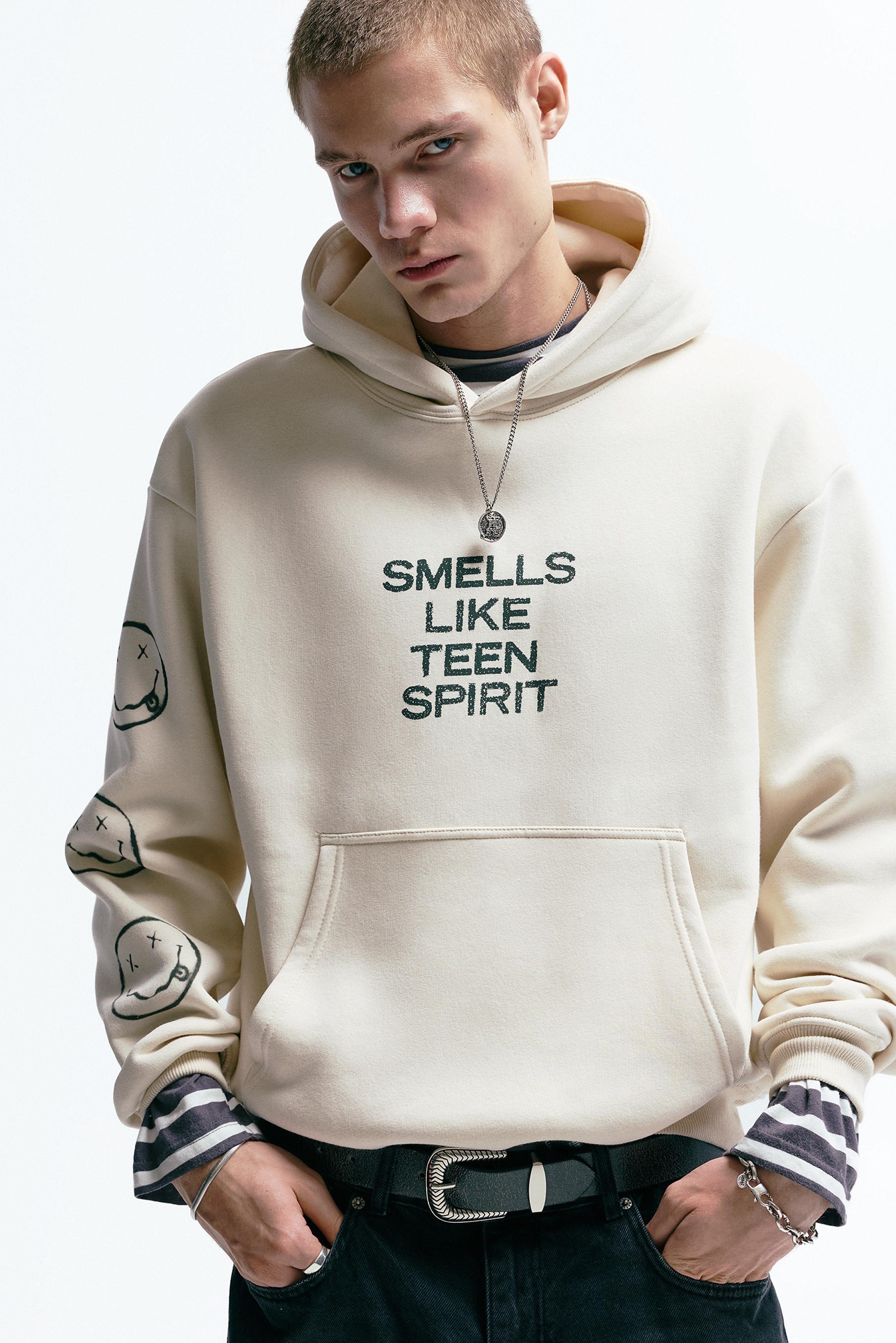 Nirvana kapüşonlu sweatshirt - Görsel 17