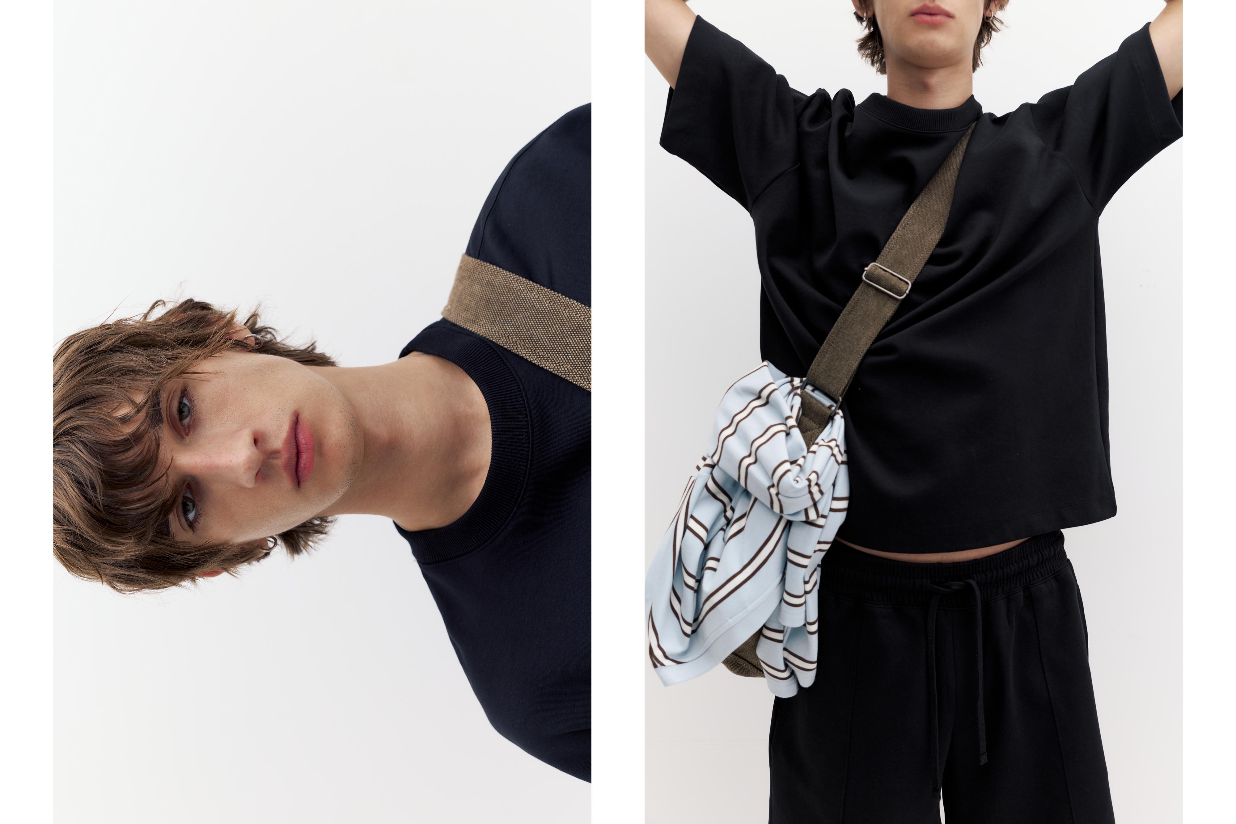 Interlock short sleeve sweatshirt — Black