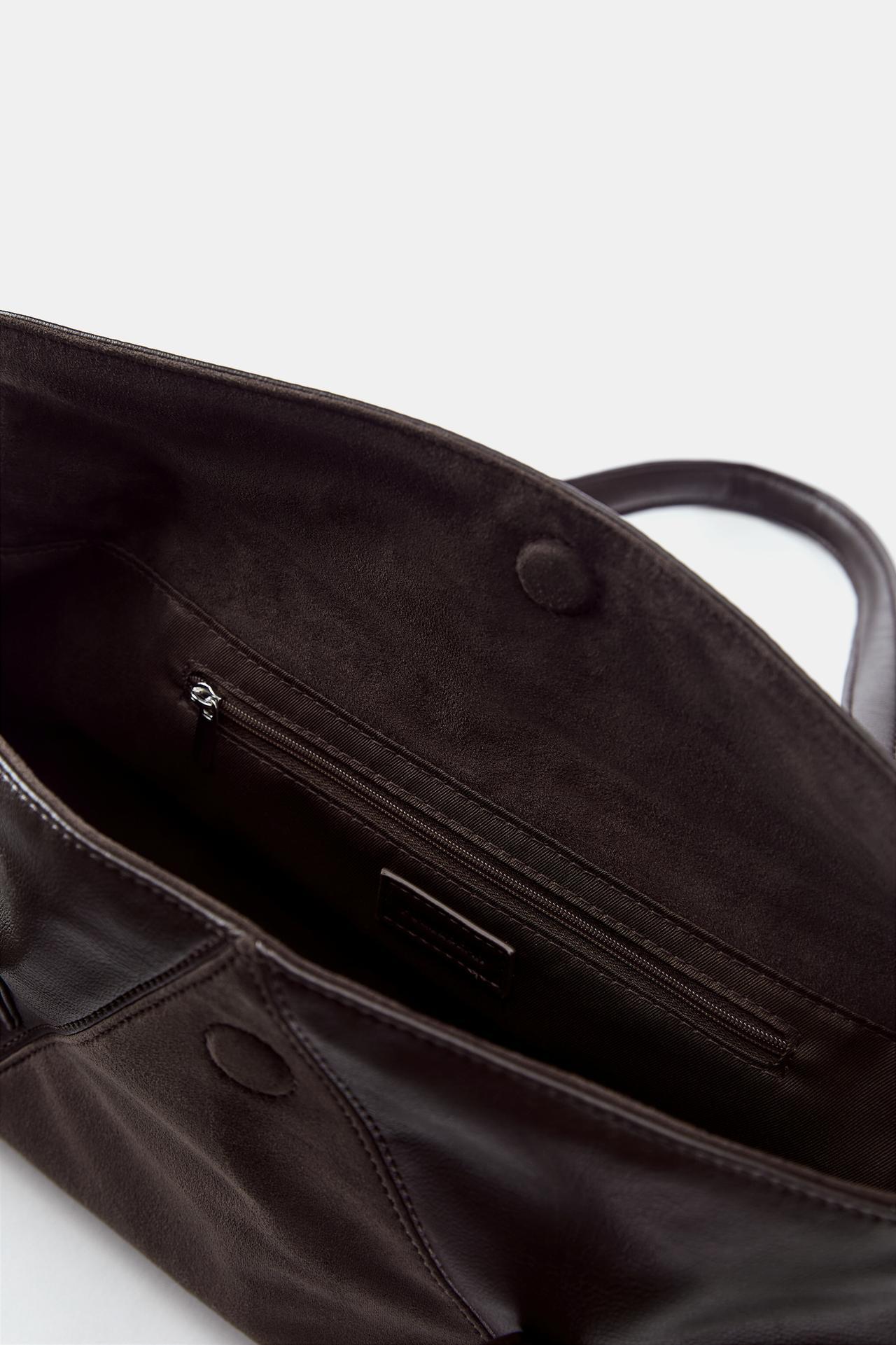 Combined shoulder bag — Brown