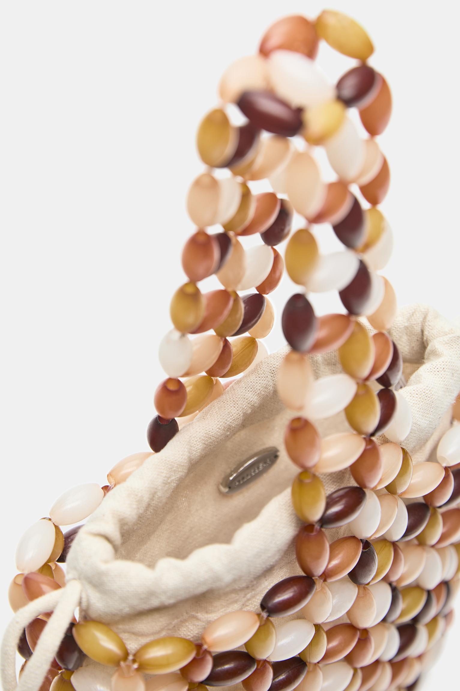 Boncuk detaylı el çantası - Görsel 12