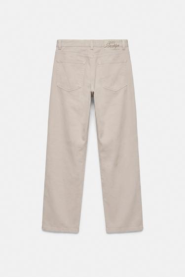 Straight-leg trousers — Stone 7