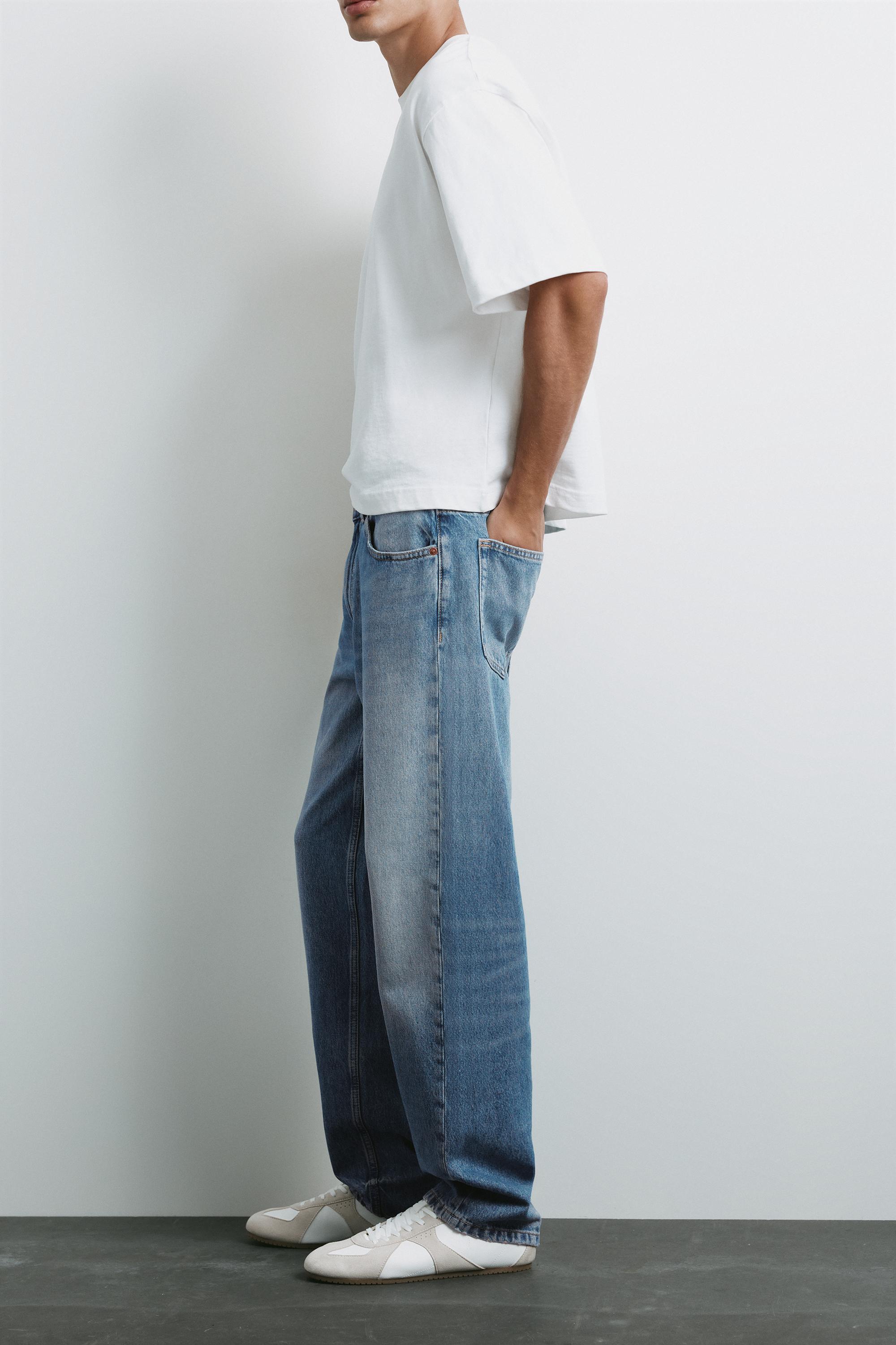 Straight-leg jeans — Medium blue