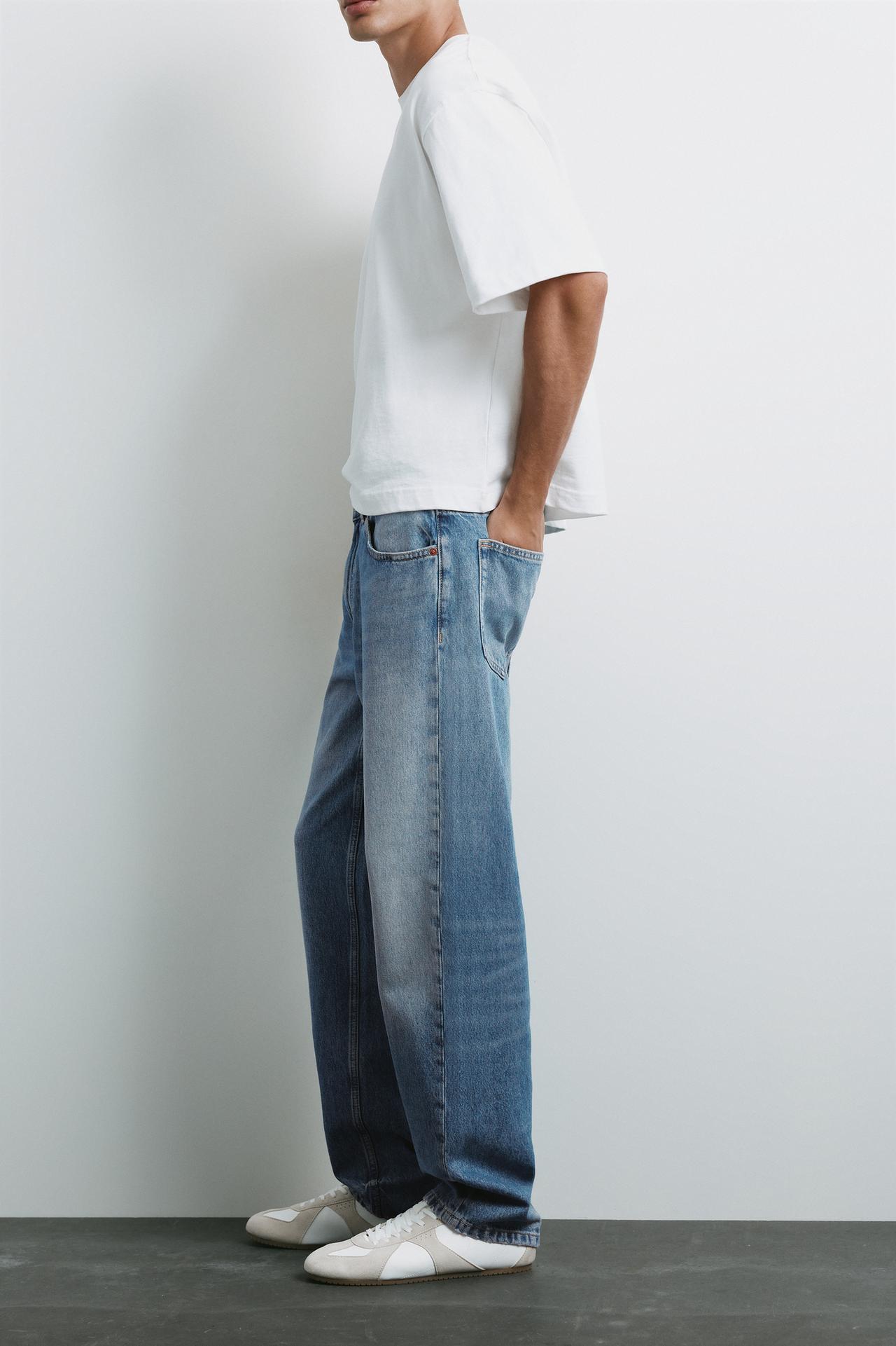 Straight-leg jeans — Medium blue