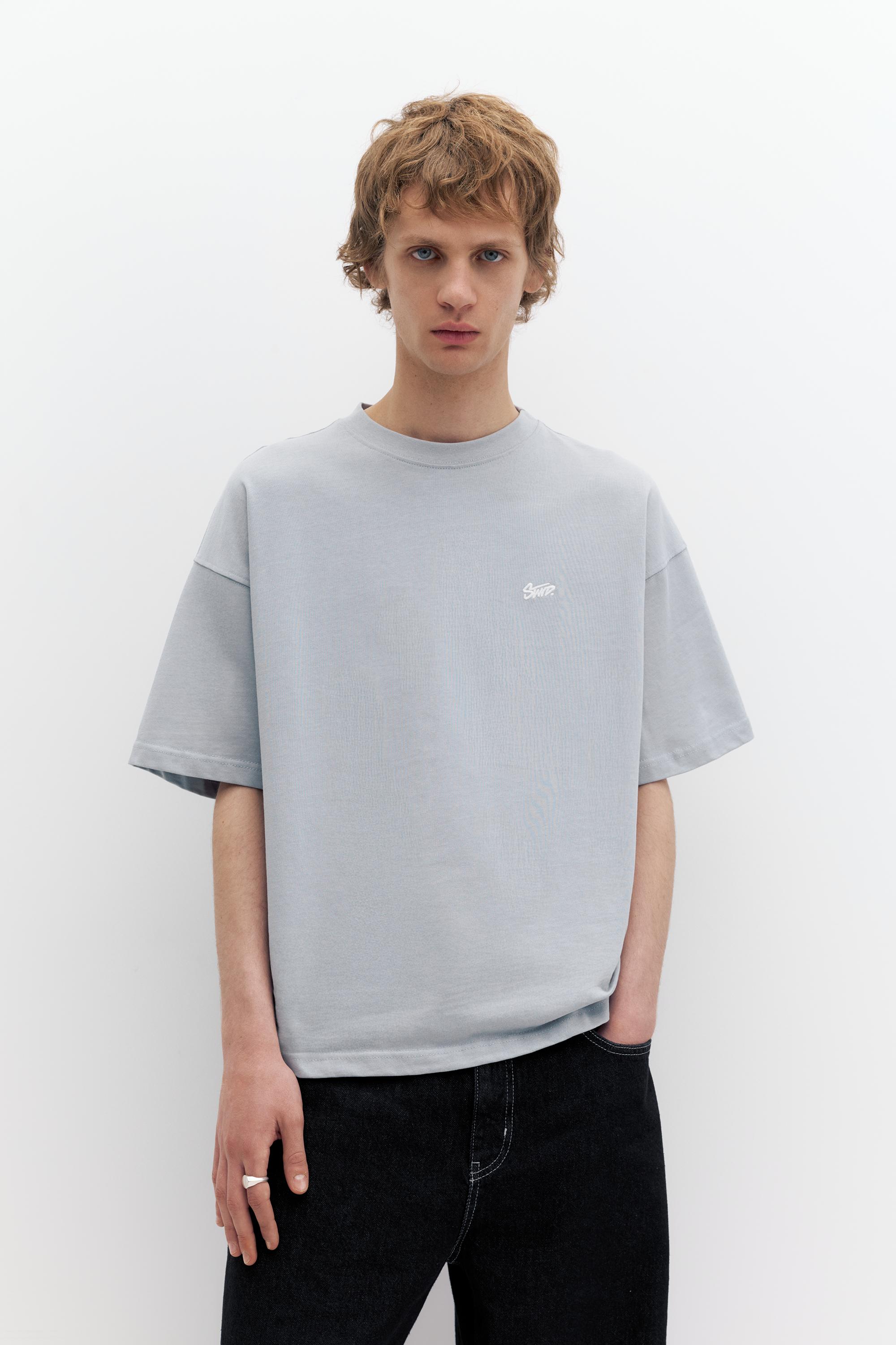 STWD logolu boxy tişört - Görsel 25