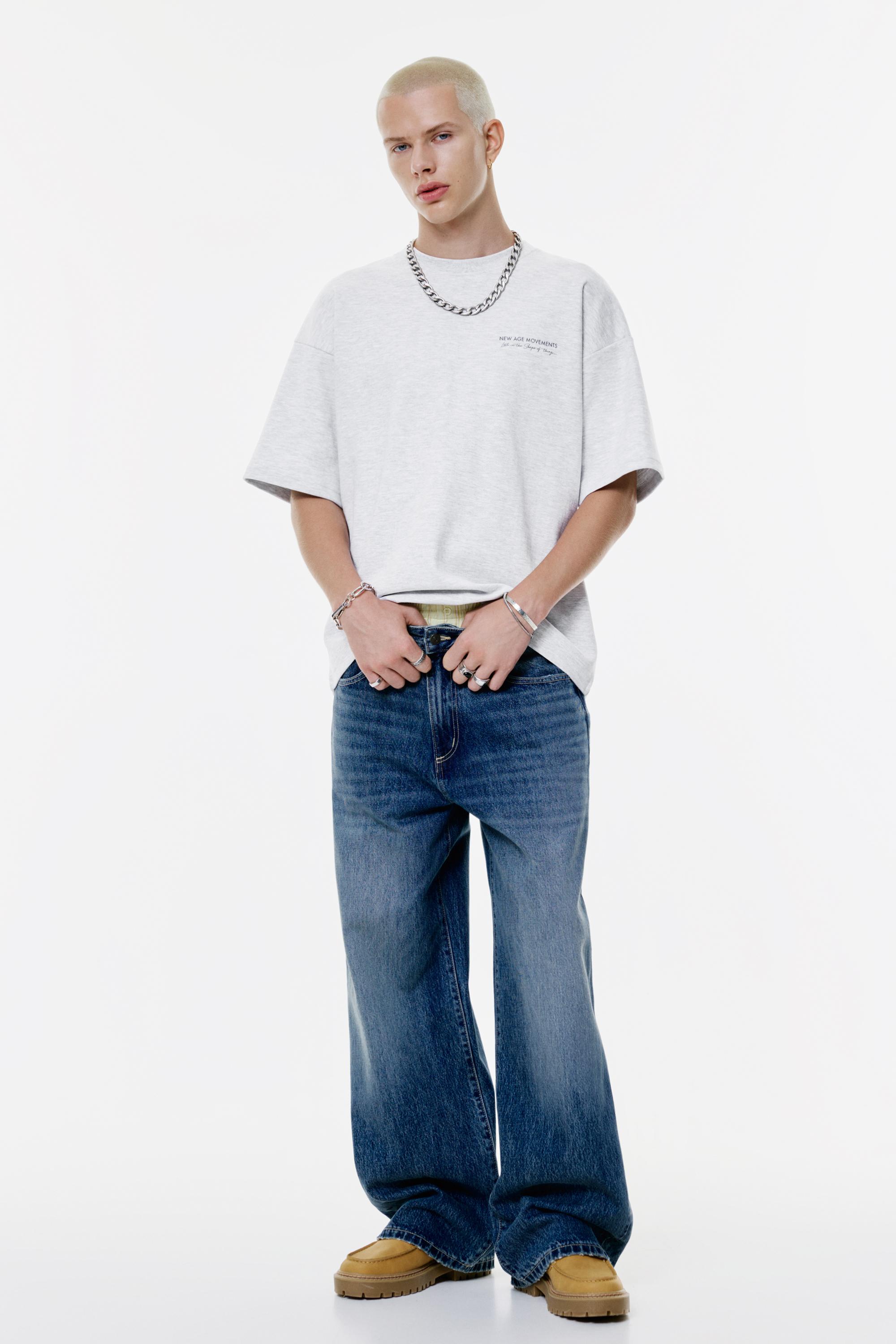 Kurzärmeliges Sweatshirt Mit Text-Print