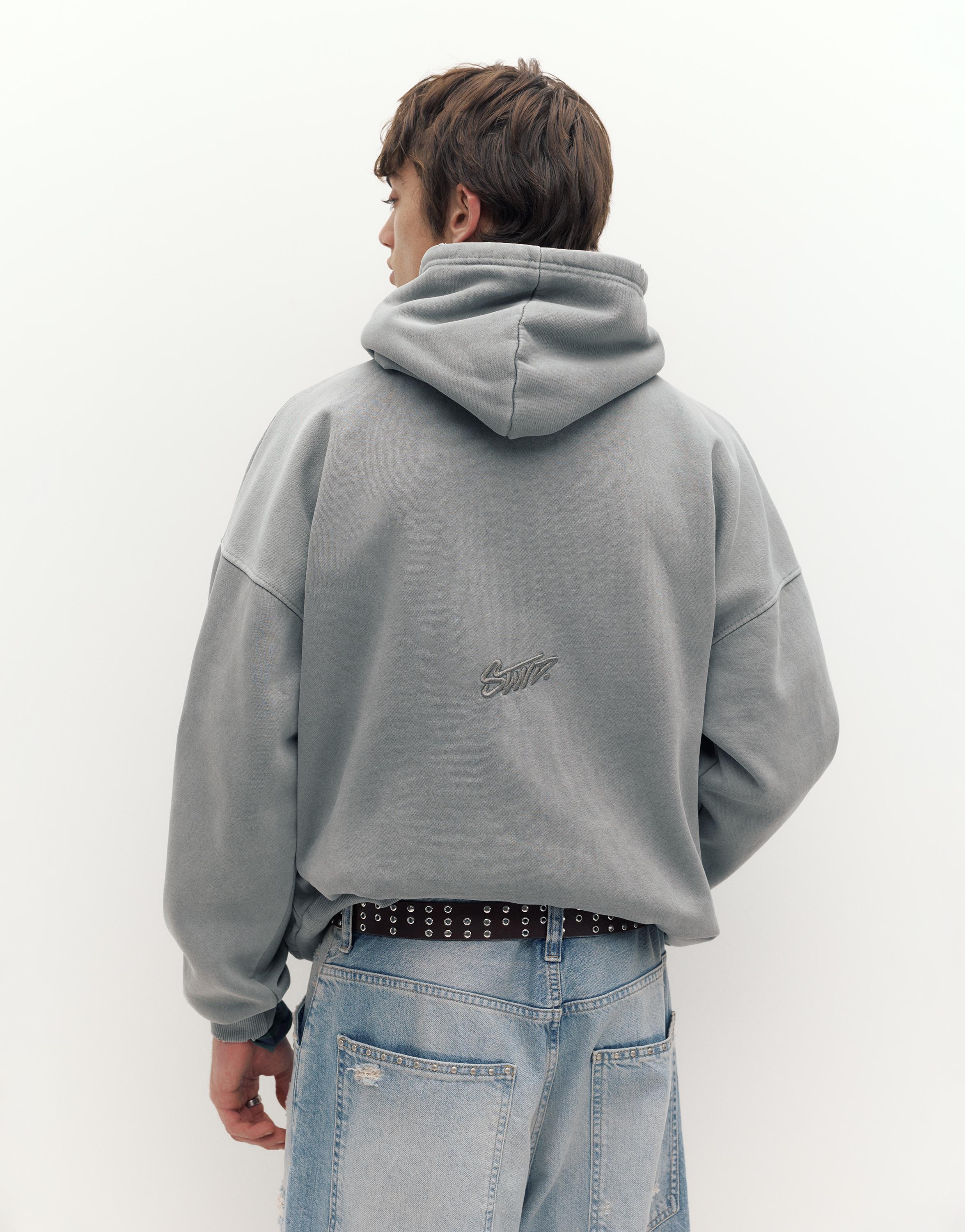 STWD Yıkanmış Kapüşonlu Sweatshirt - Görsel 36