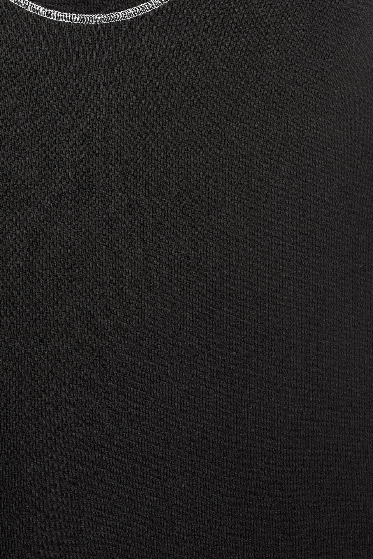 Short sleeve STWD seam sweatshirt — Black