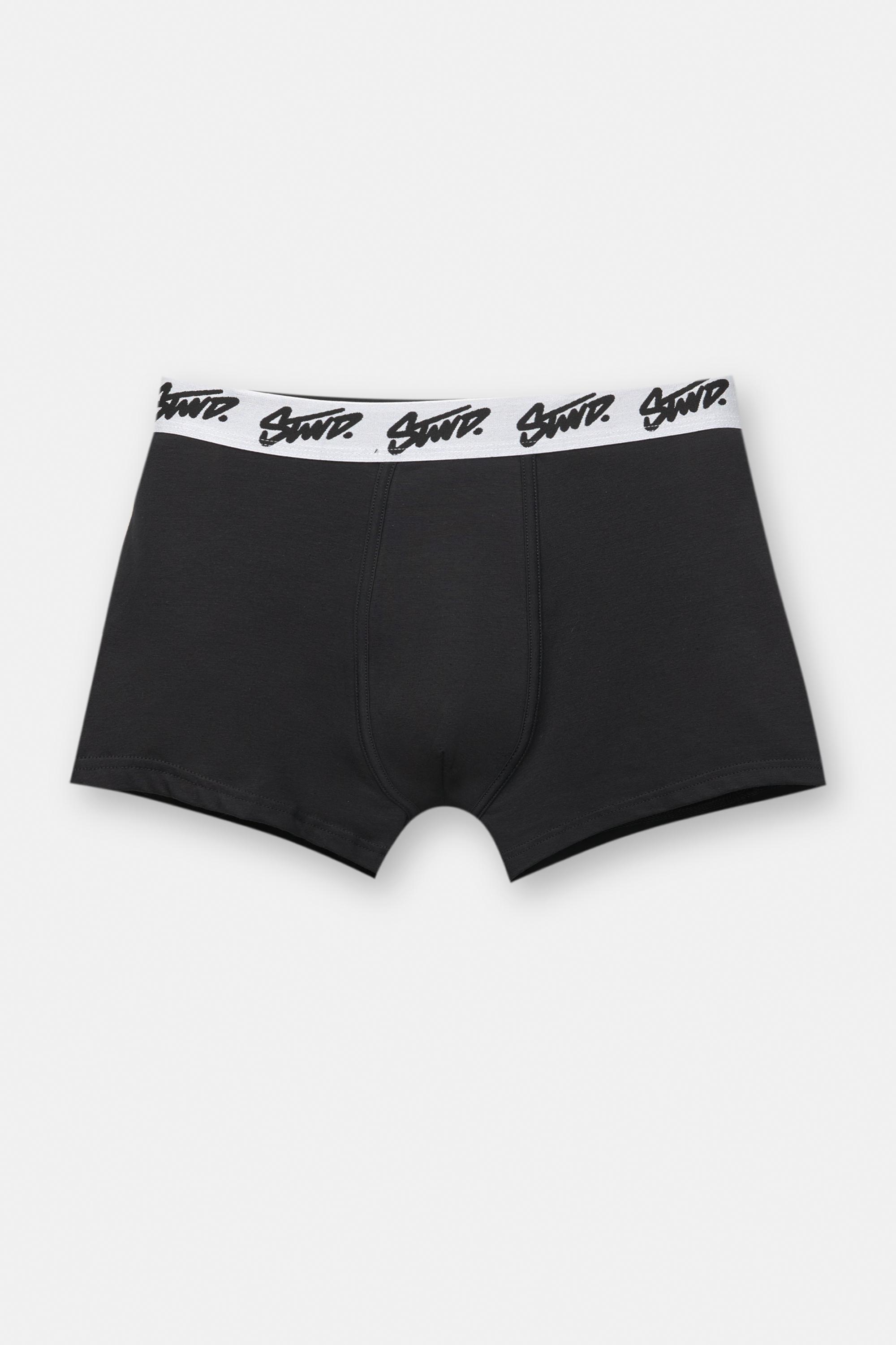 Pack of 3 black boxers with pink STWD logo — Others