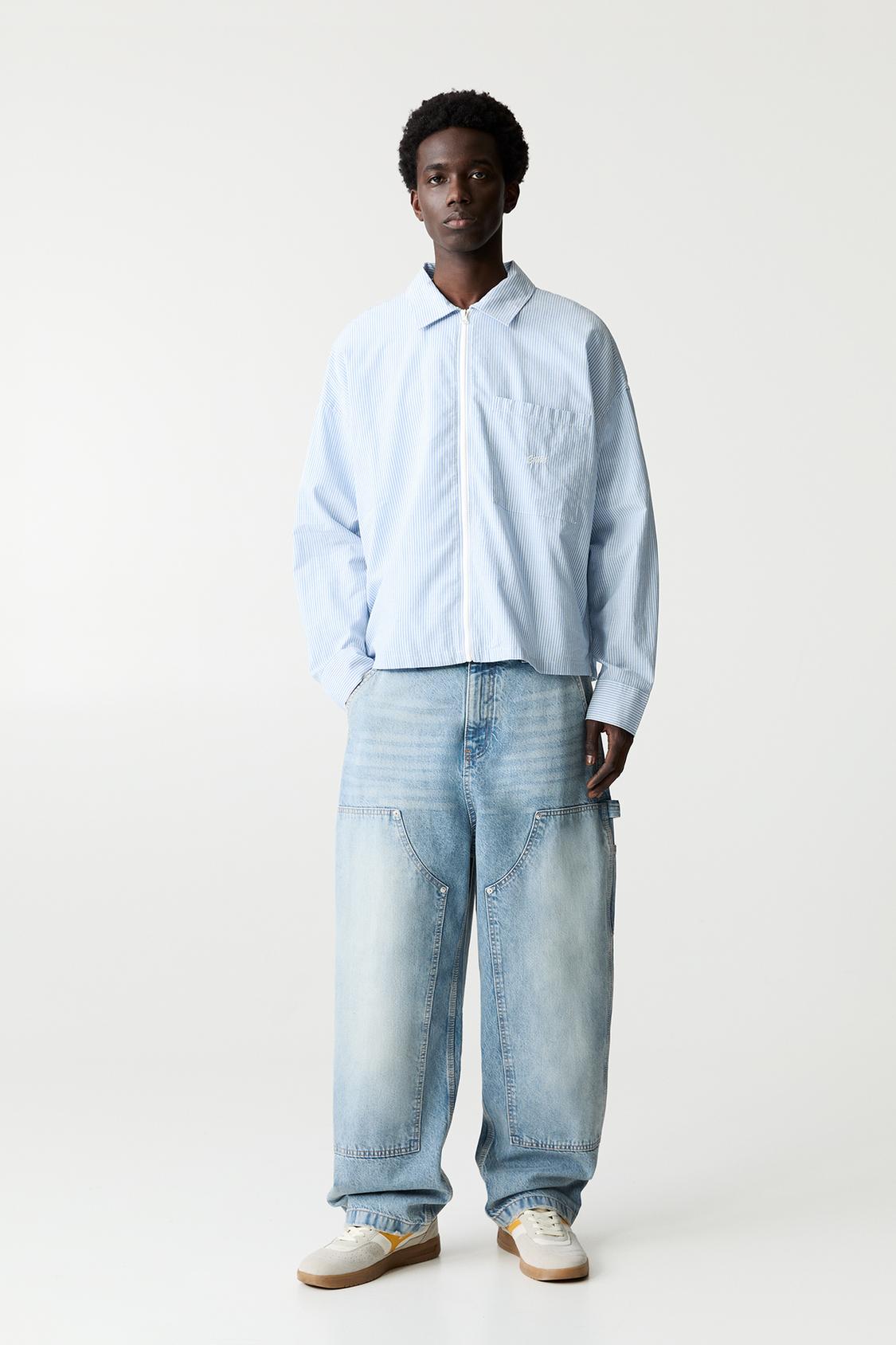 Blue Jeans Pantalon Wide Leg Hombre Wide Leg Hombre Jeans Jeans
