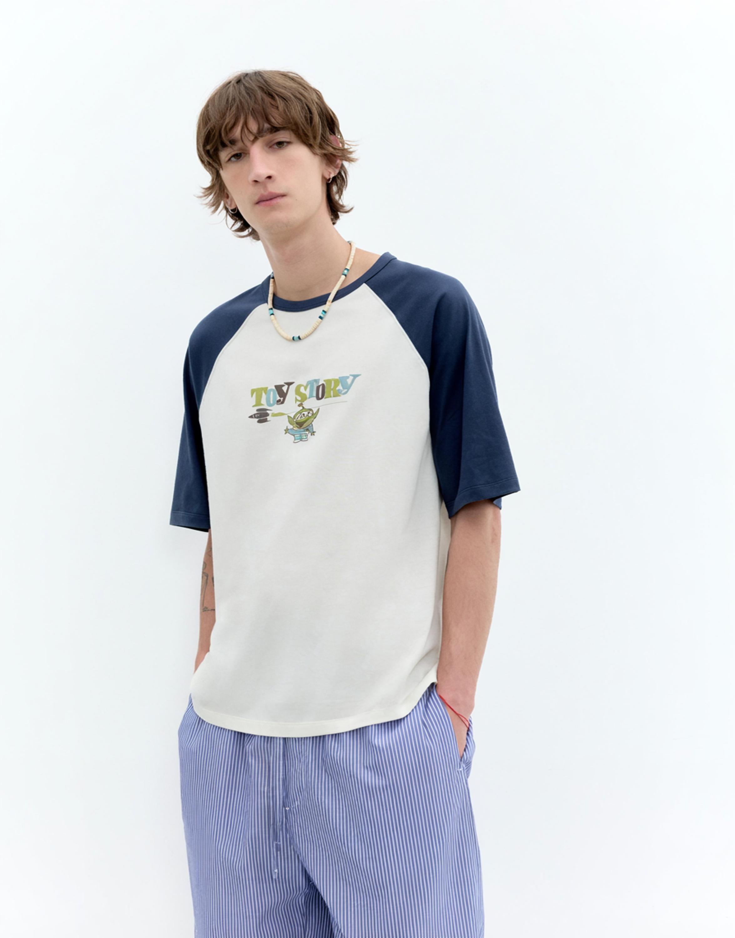 Toy Story raglan-sleeve T-shirt — Off white