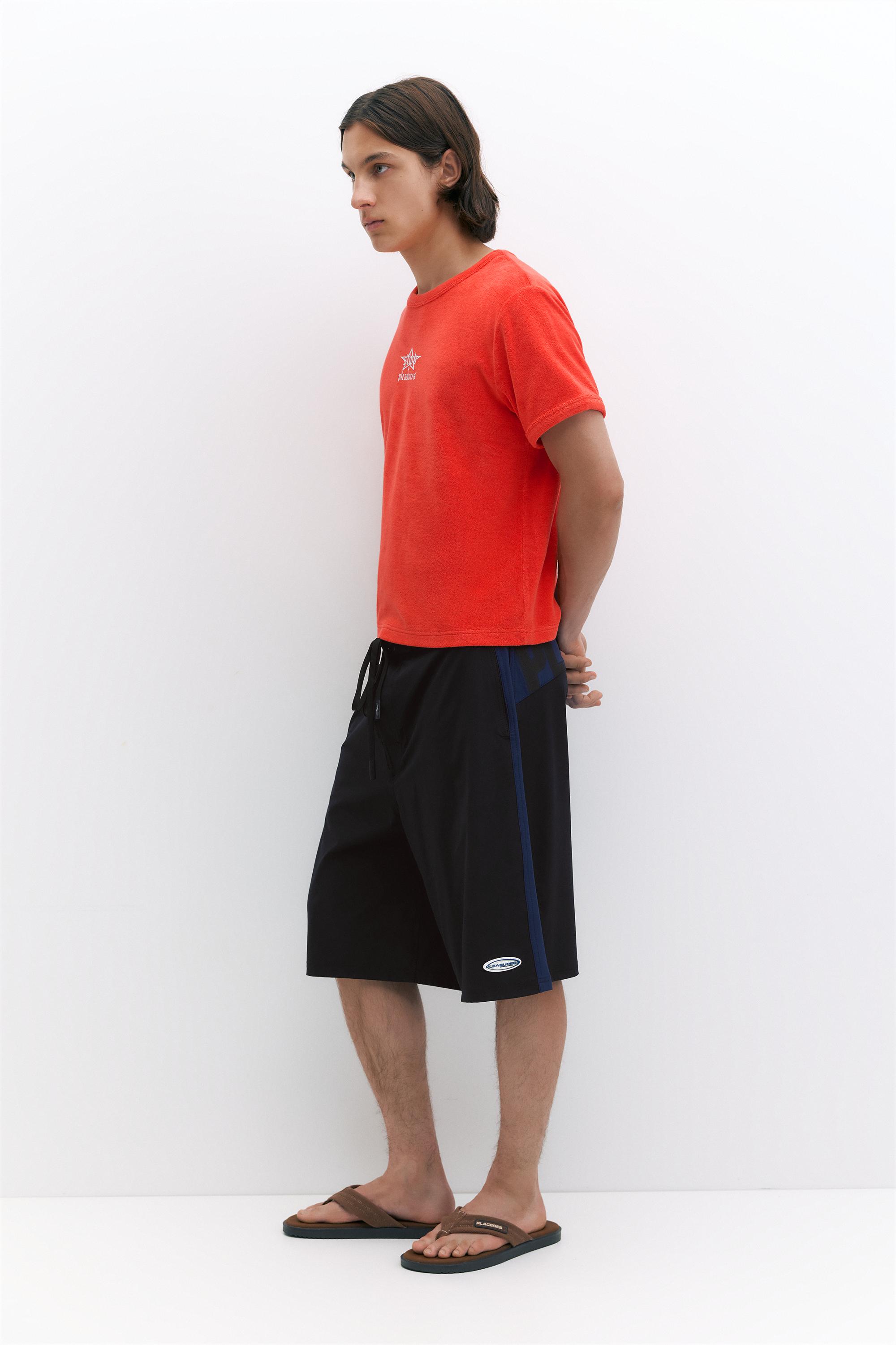 Pleasures x STWD swim shorts — Black