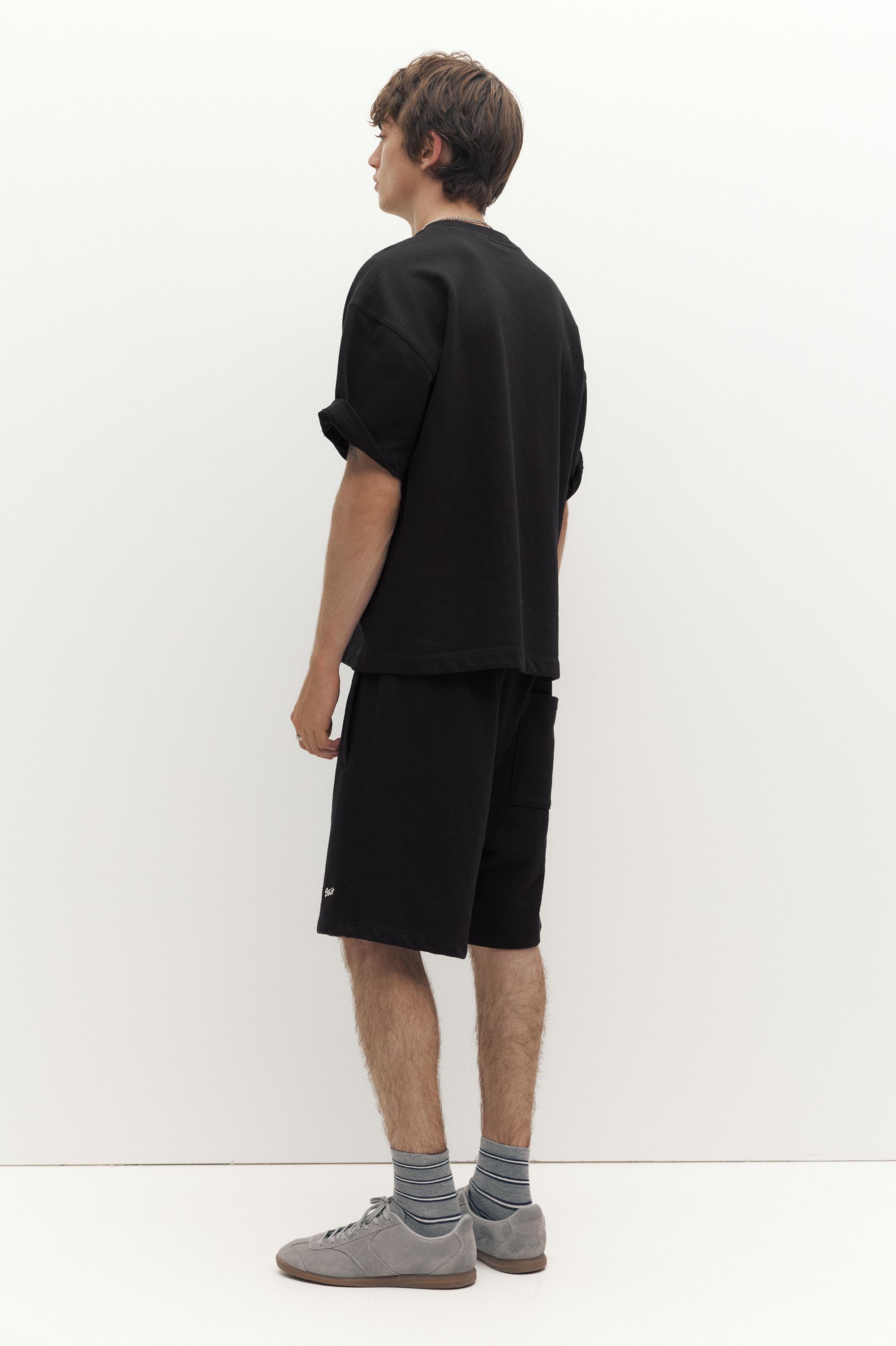 Logolu jogger bermuda şort - Görsel 55