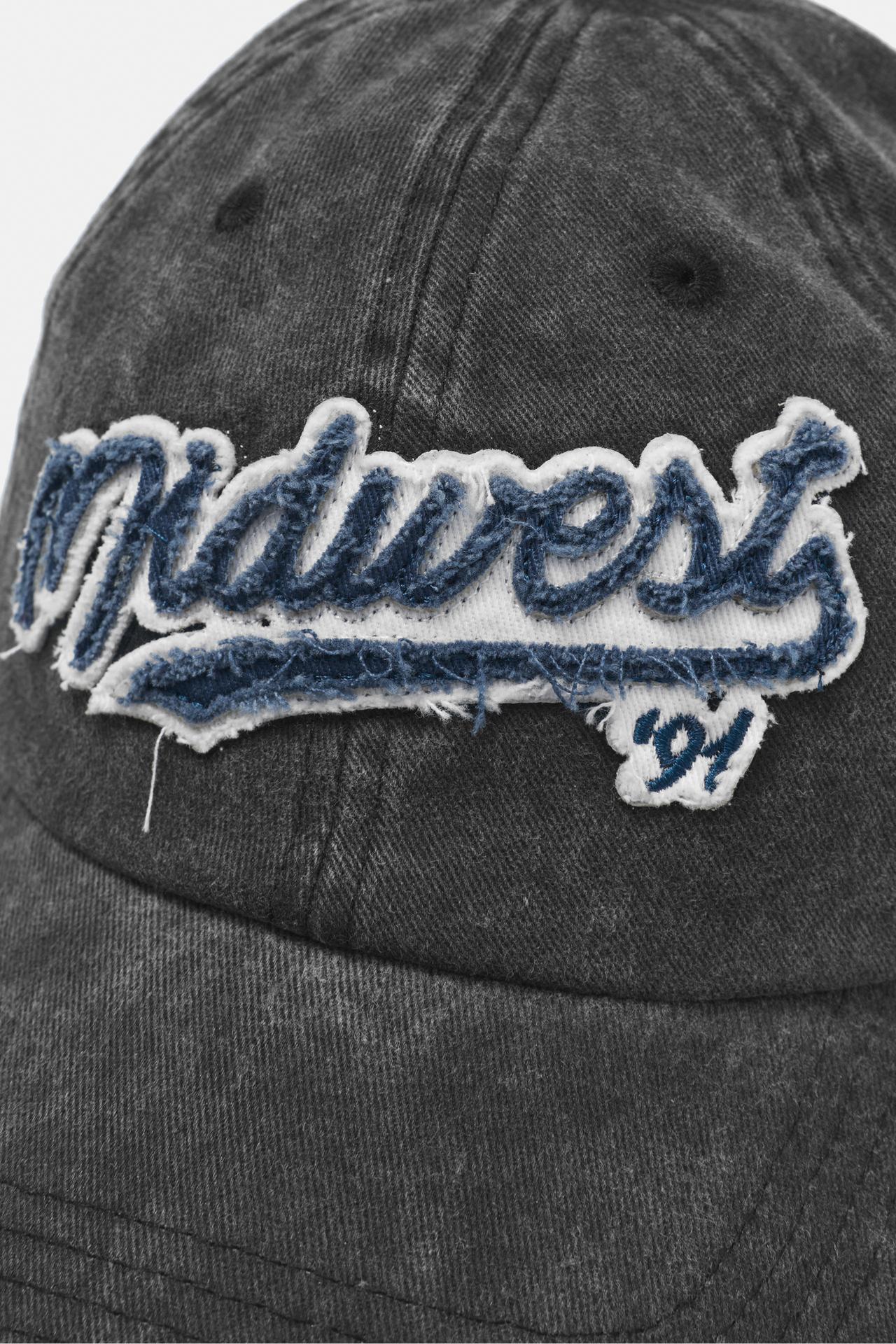 Midwest '91 embroidered cap — Grey