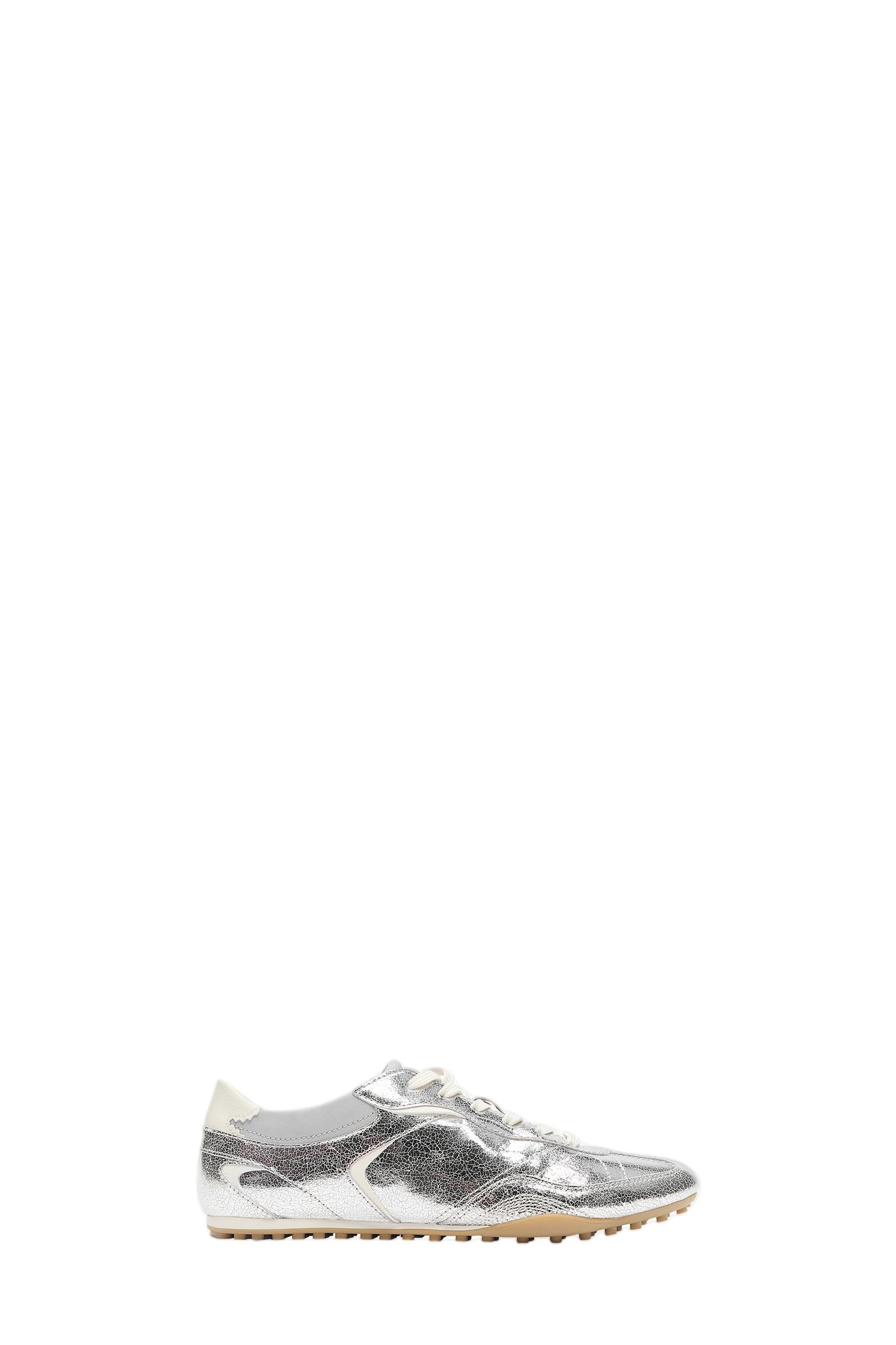 Metallic trainers — Silver