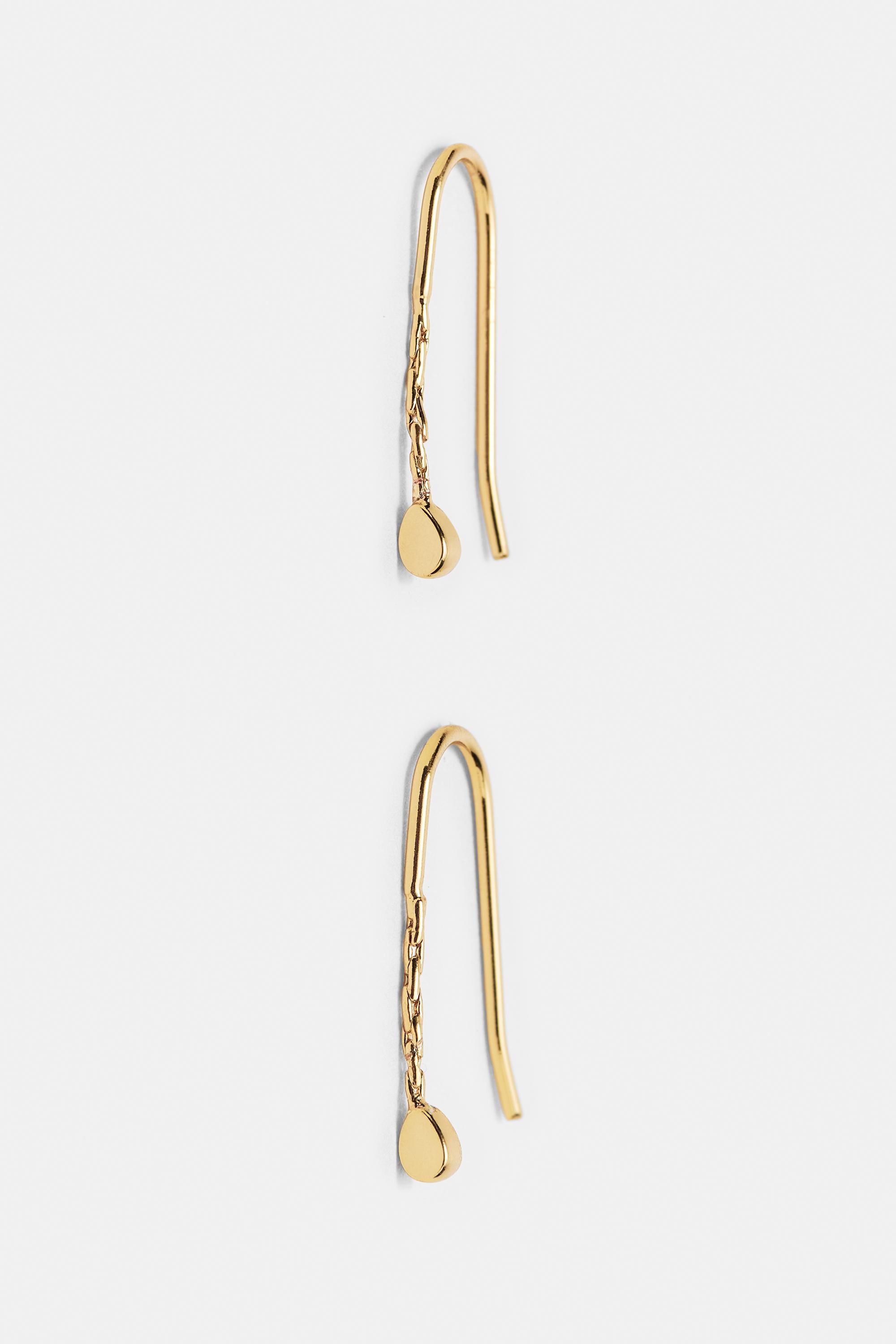 4-pack of earrings — Gold