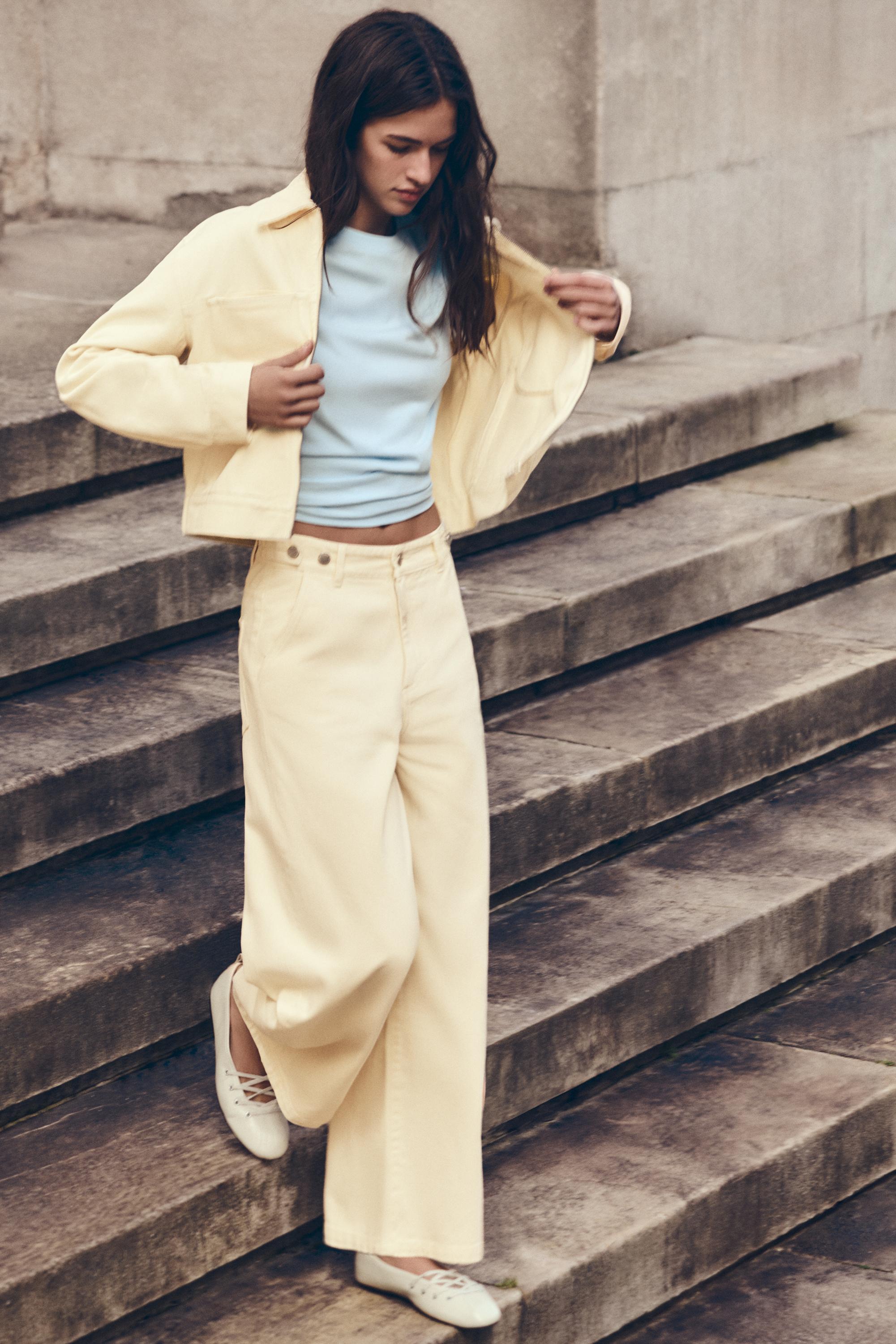 Sarı utility ceket - Görsel 11