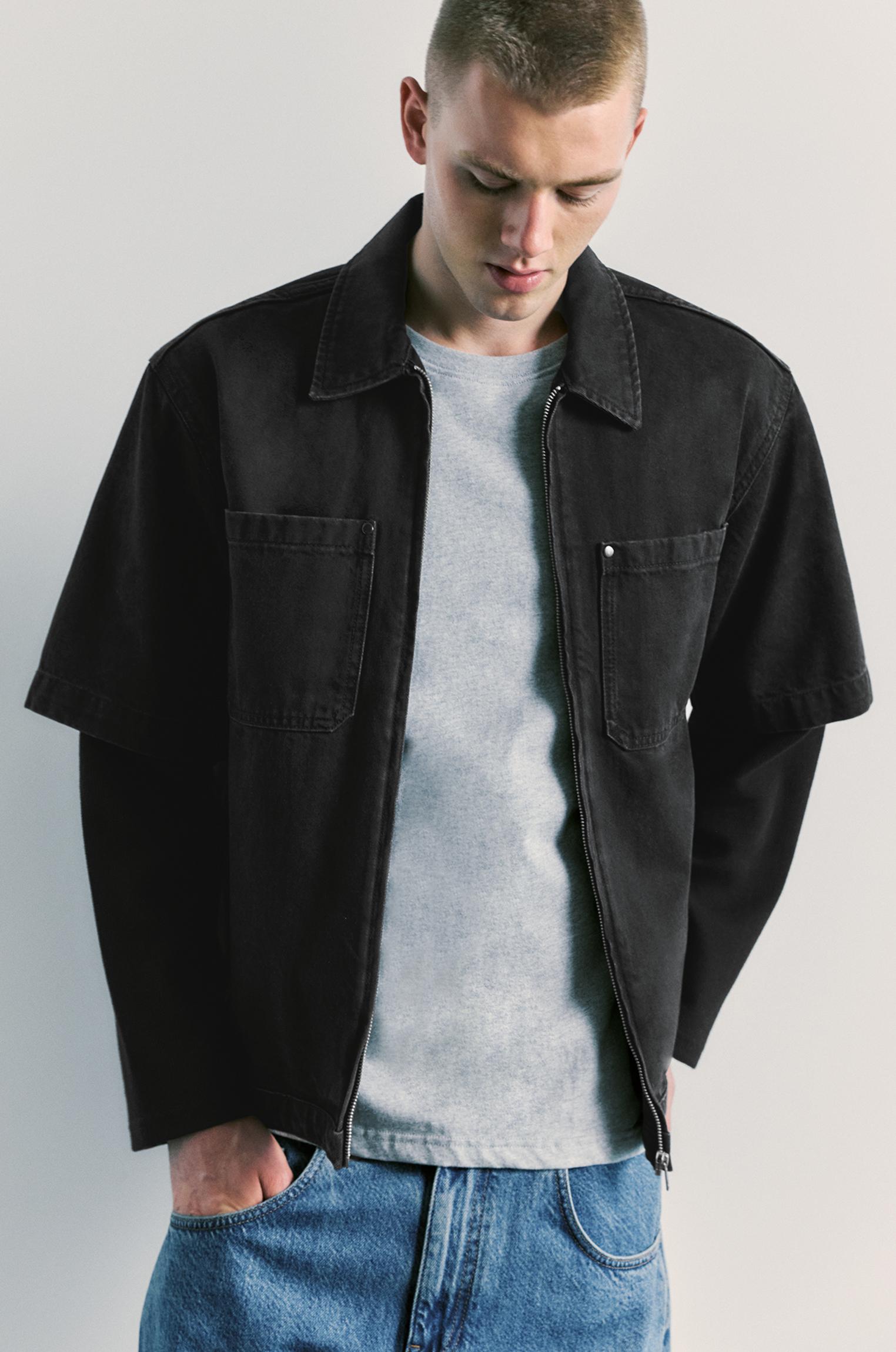 Surchemise En Jean Double Manche