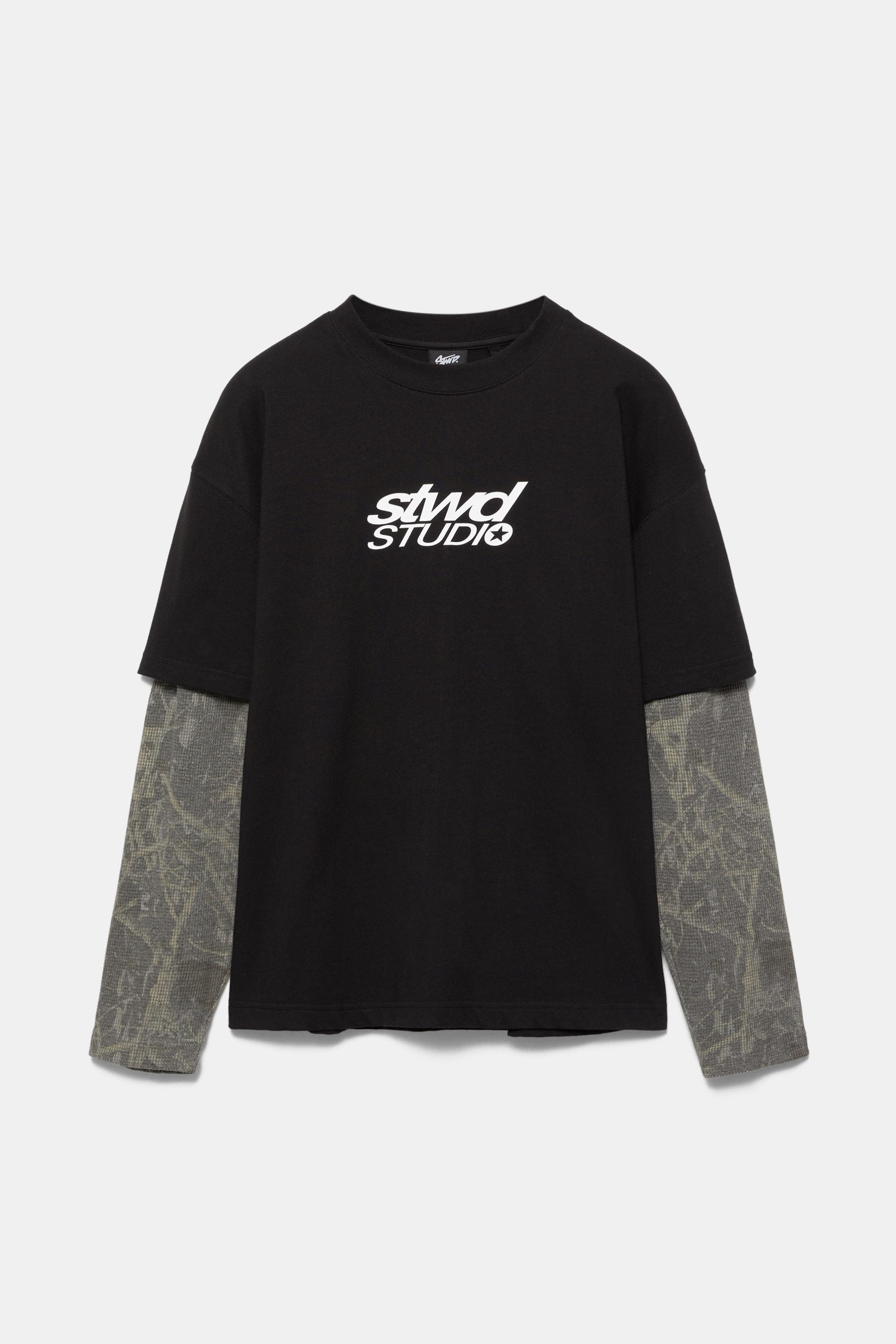 STWD çift kollu t-shirt