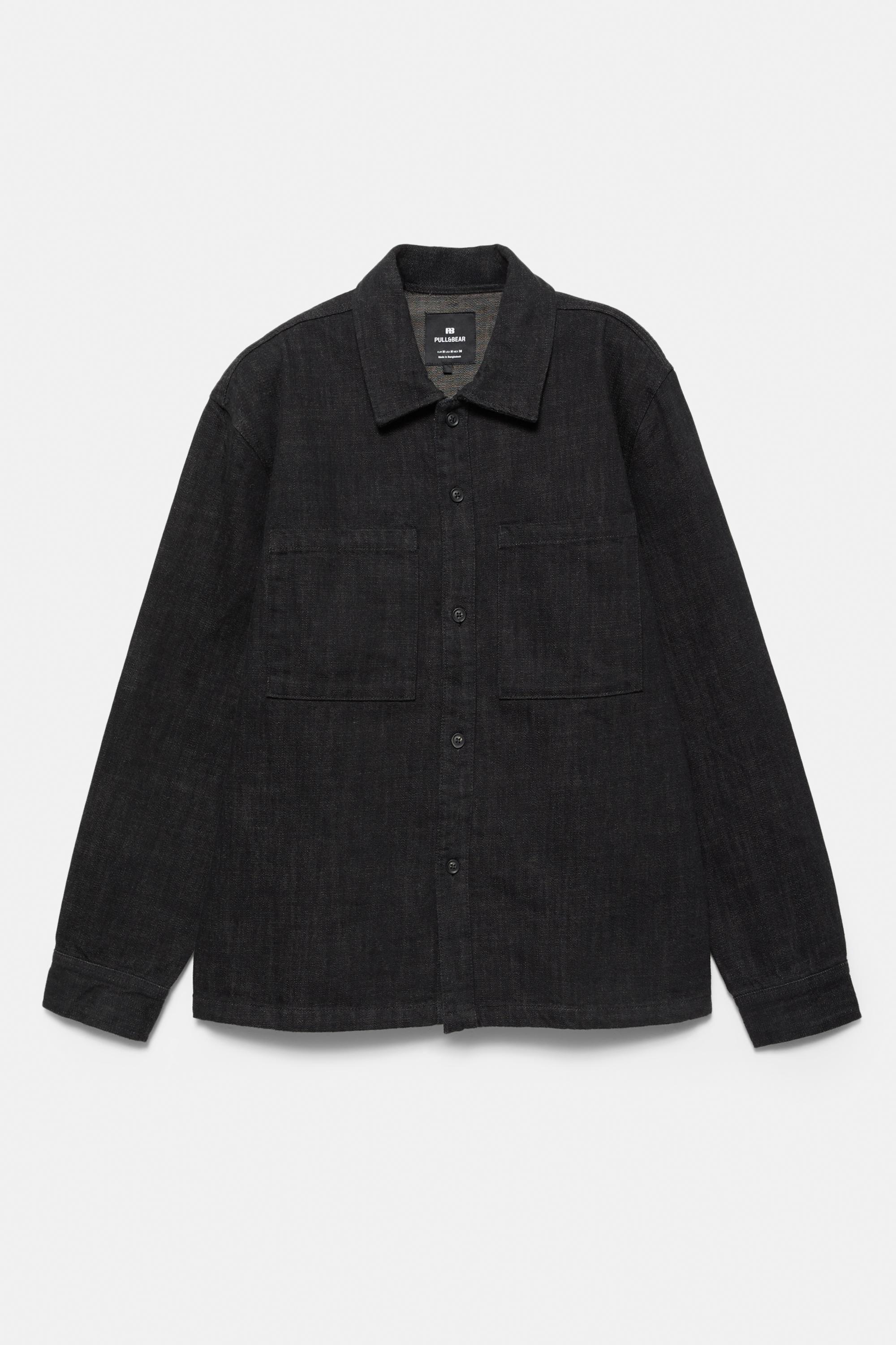 Cepli denim ince ceket