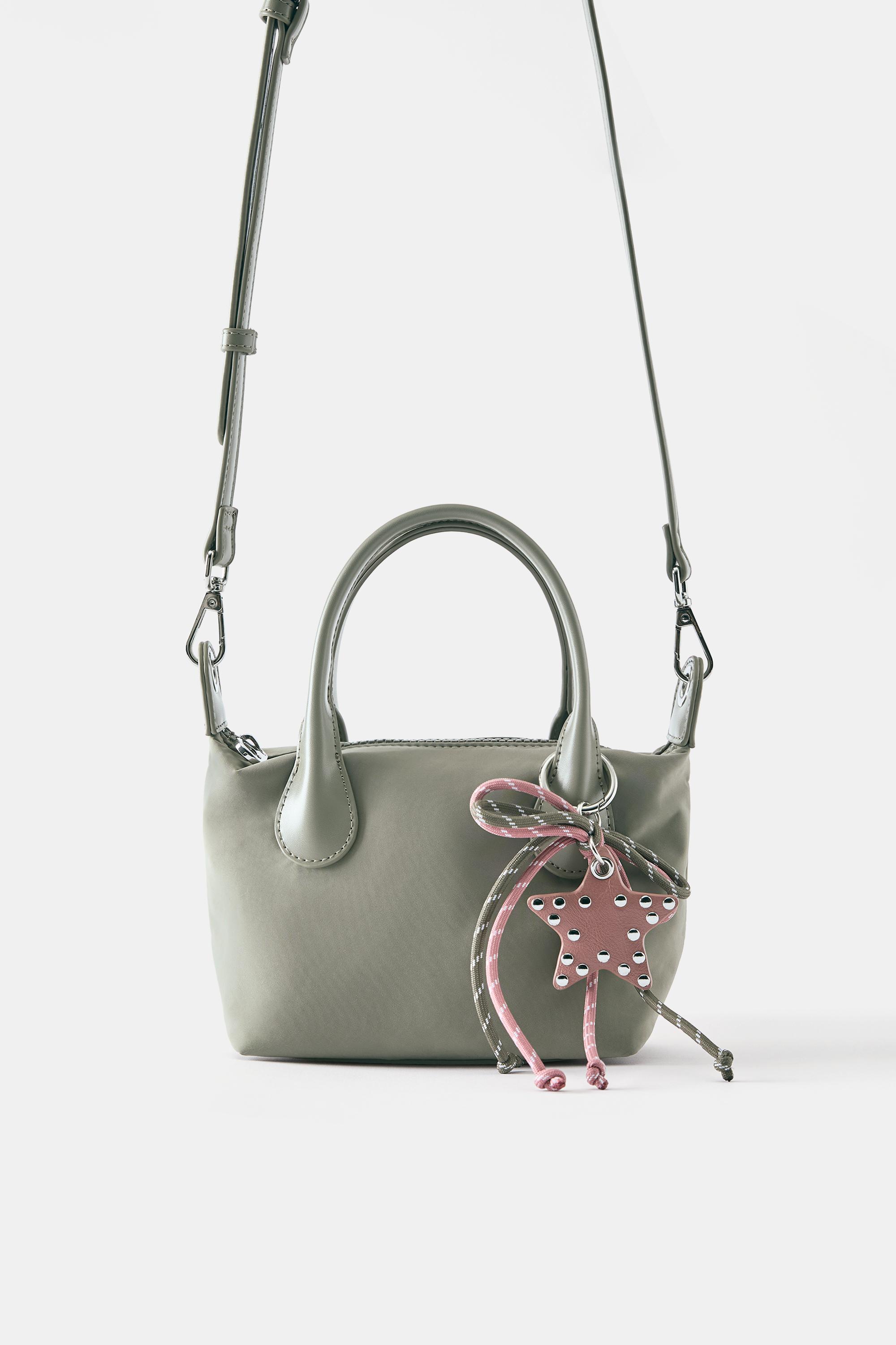 Embellished nylon crossbody bag — Mint green