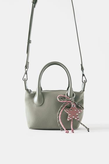 Embellished nylon crossbody bag — Mint green 6