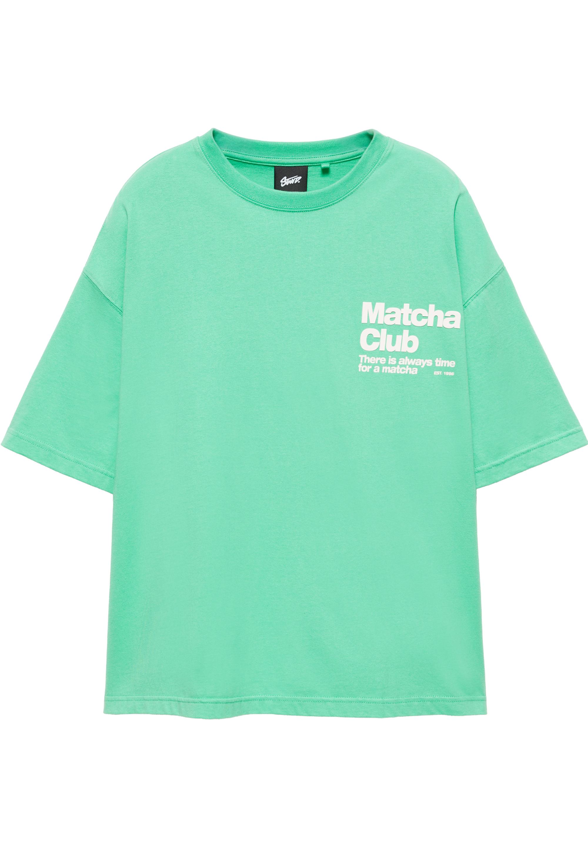 STWD Matcha Club graphic T-shirt — Green