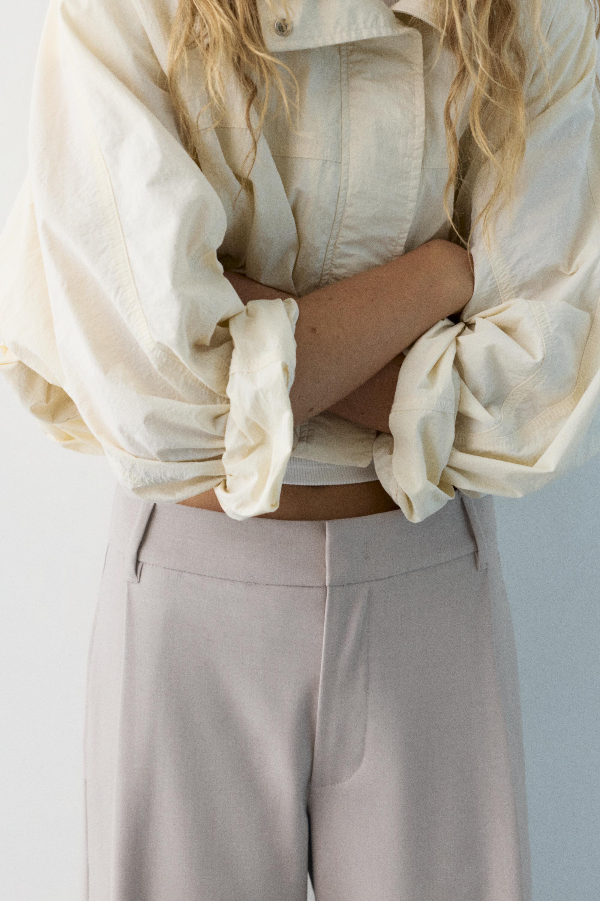 Darted smart trousers — Ecru